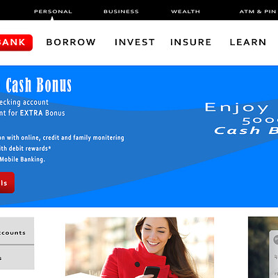 Akshath rao bank website ux design