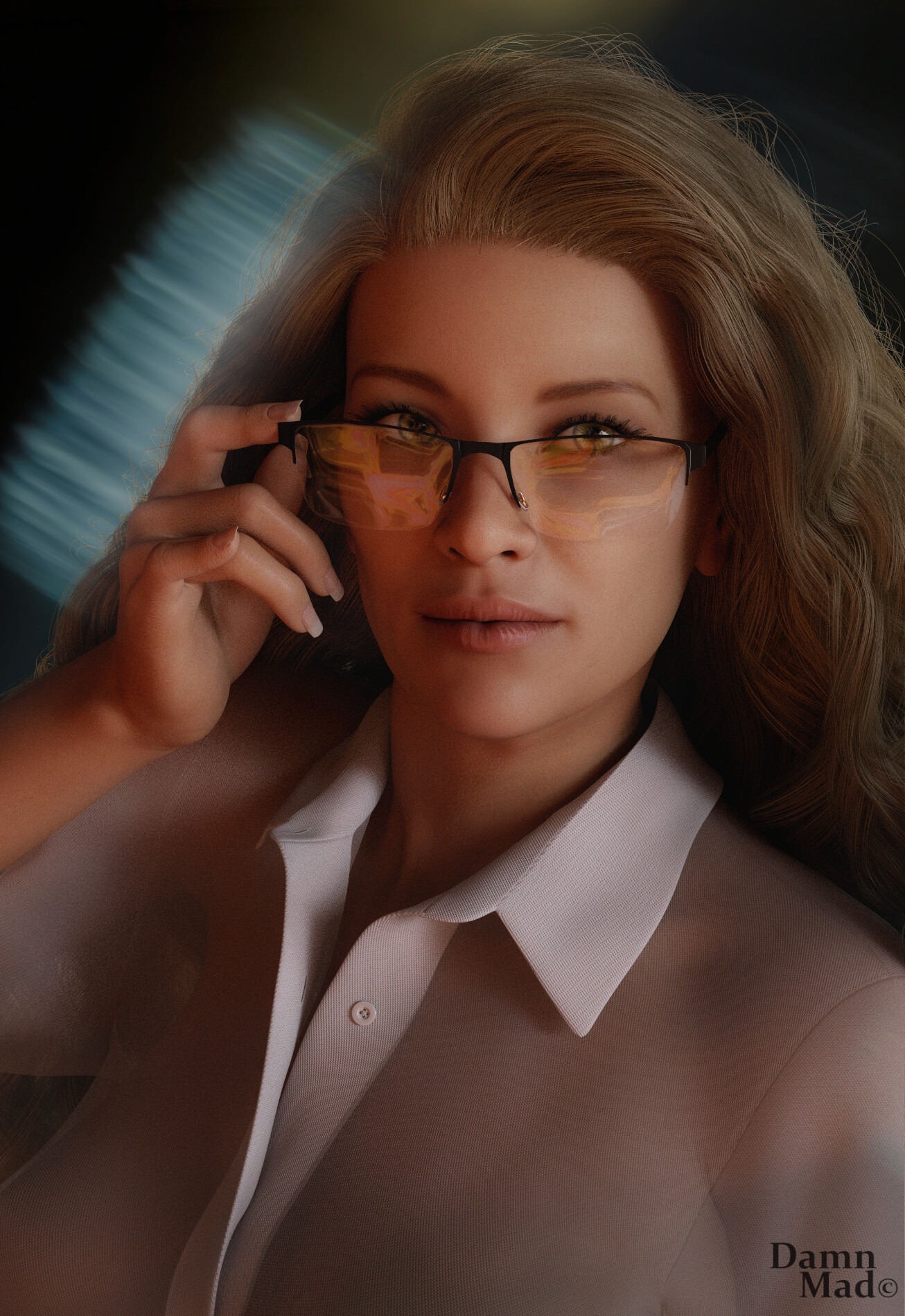 ArtStation Helena with glasses