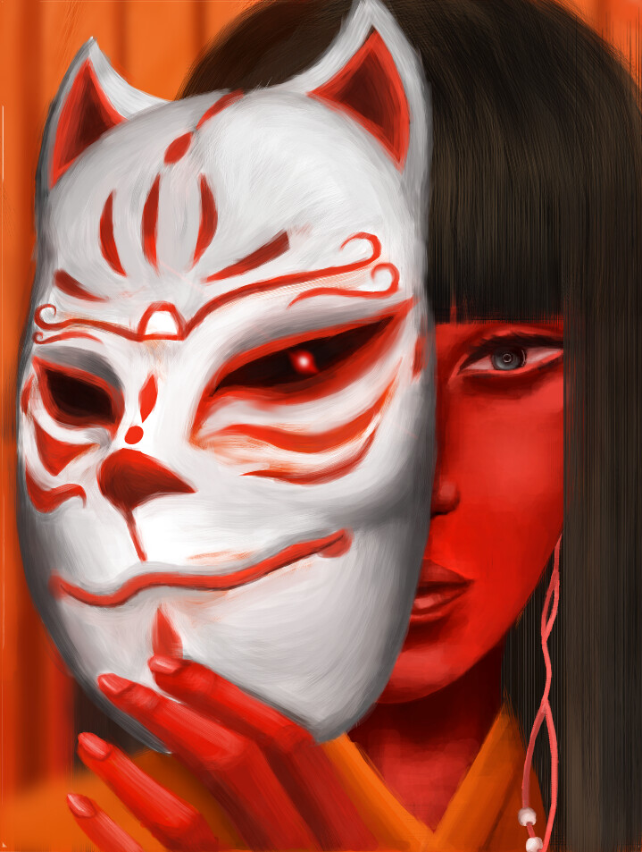 ArtStation - kitsune mask