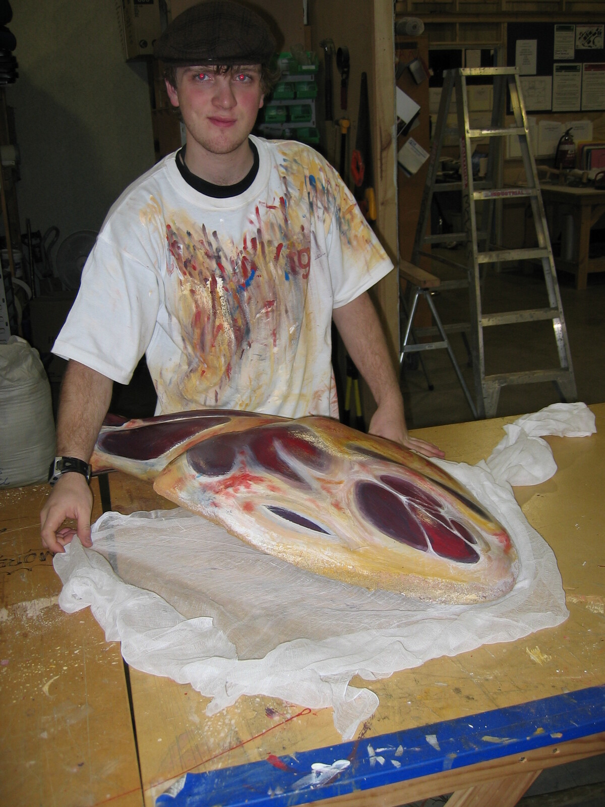 Painting meat... Or is the meat painting me?