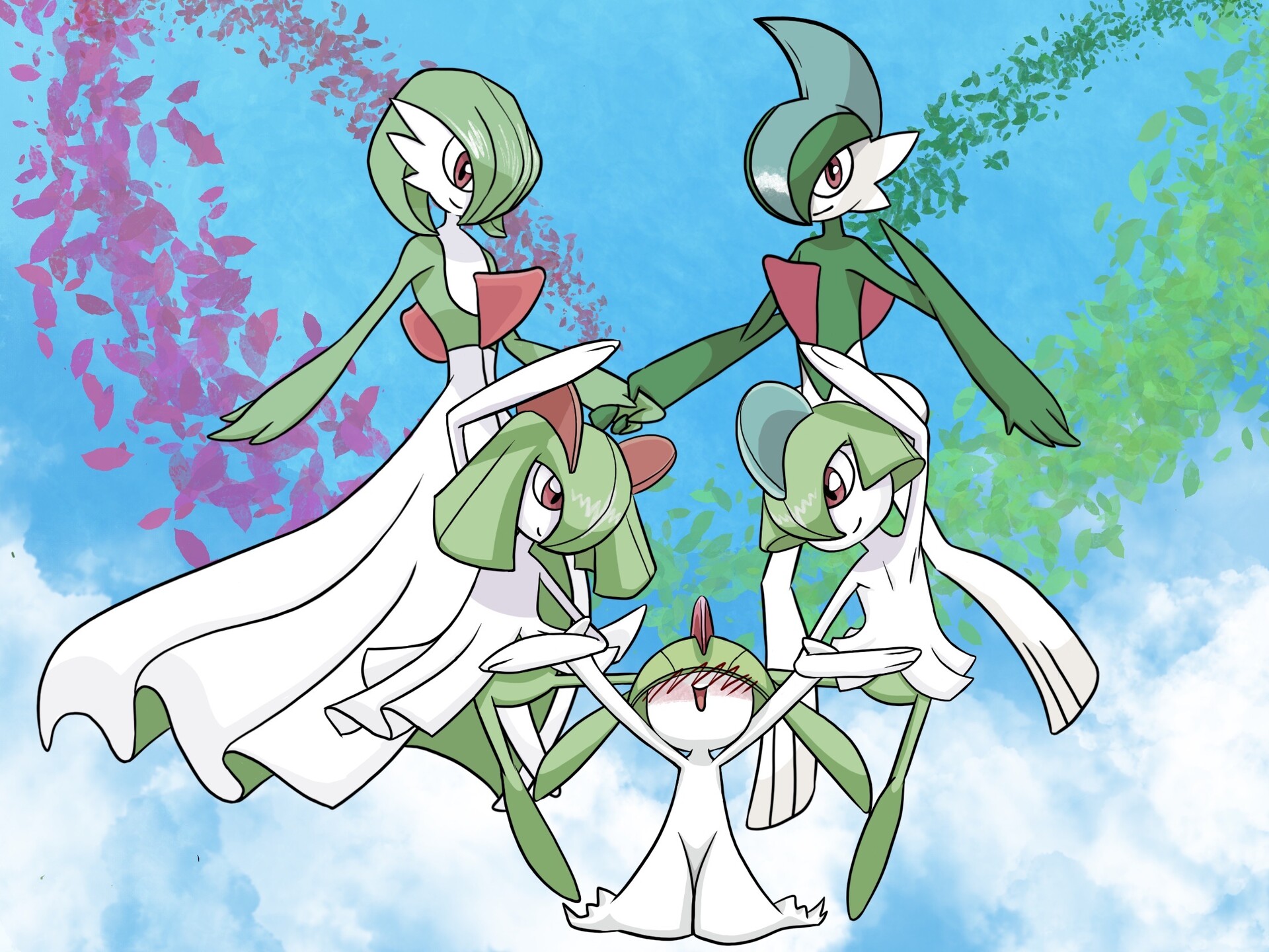 Artstation ralts evolution fakemon semyon