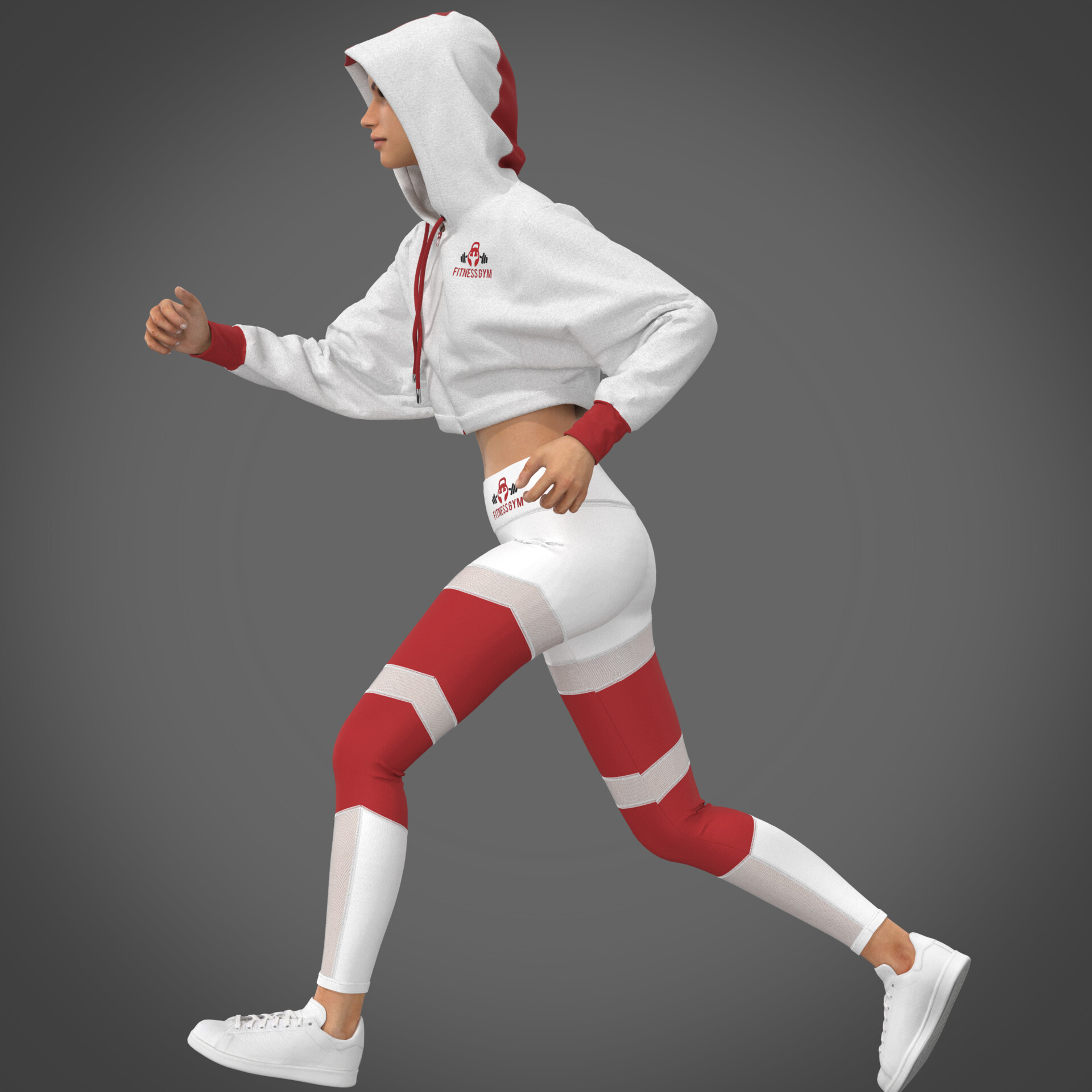 Designer cropped hoodie on sale