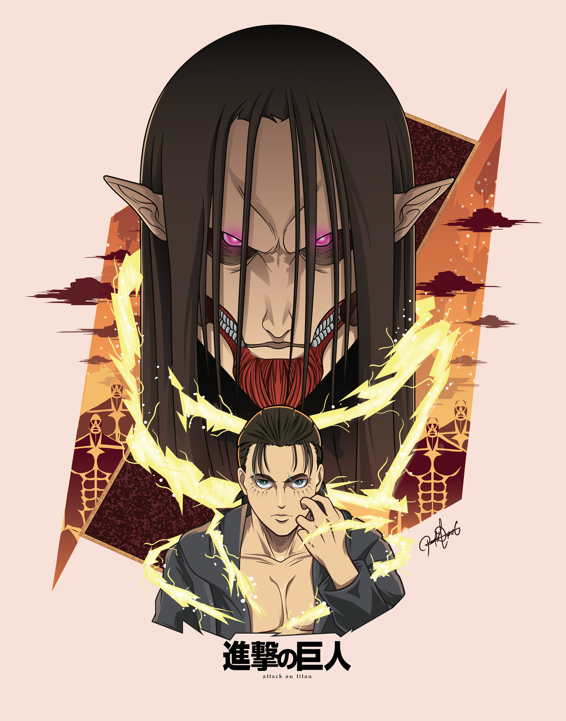 Artstation Eren Jaeger Titan Founder