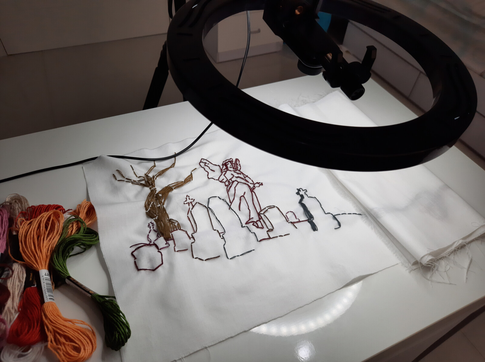 Behind the scenes - lighting setup