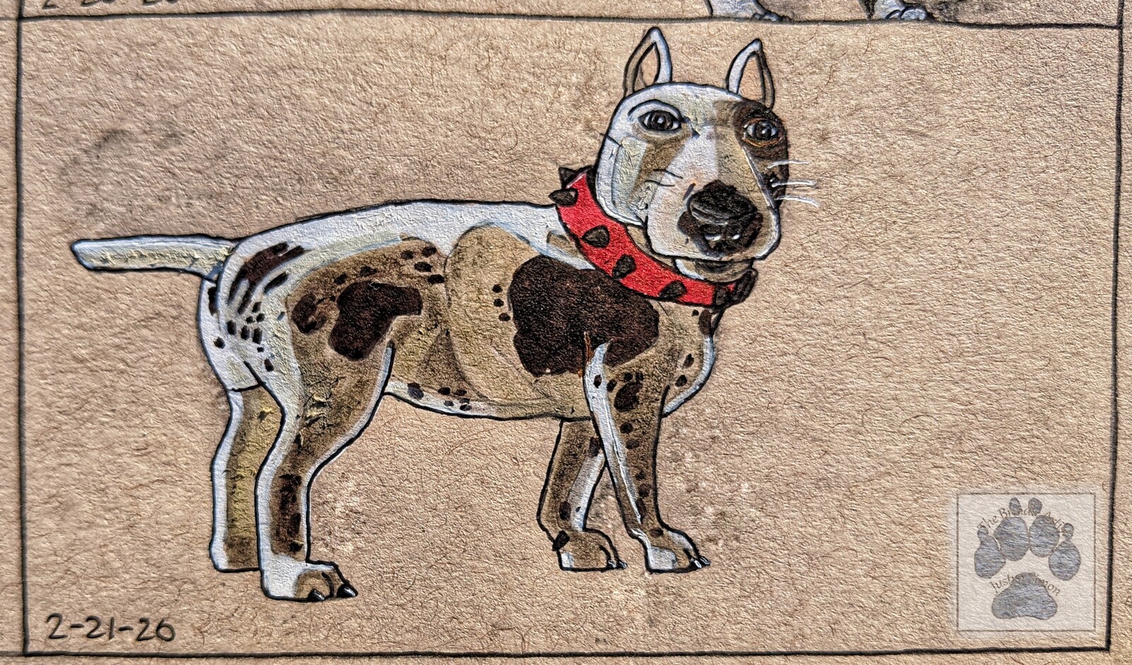 Justyn Simon Scud the Bull Terrier Fan Art drawing