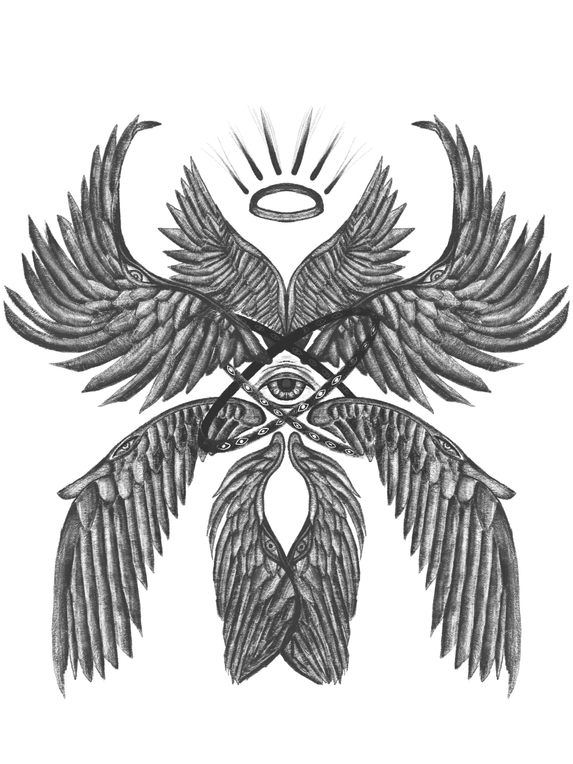 Biblical Seraphim in 2023  Woodcut tattoo Biblical tattoos Medieval  tattoo