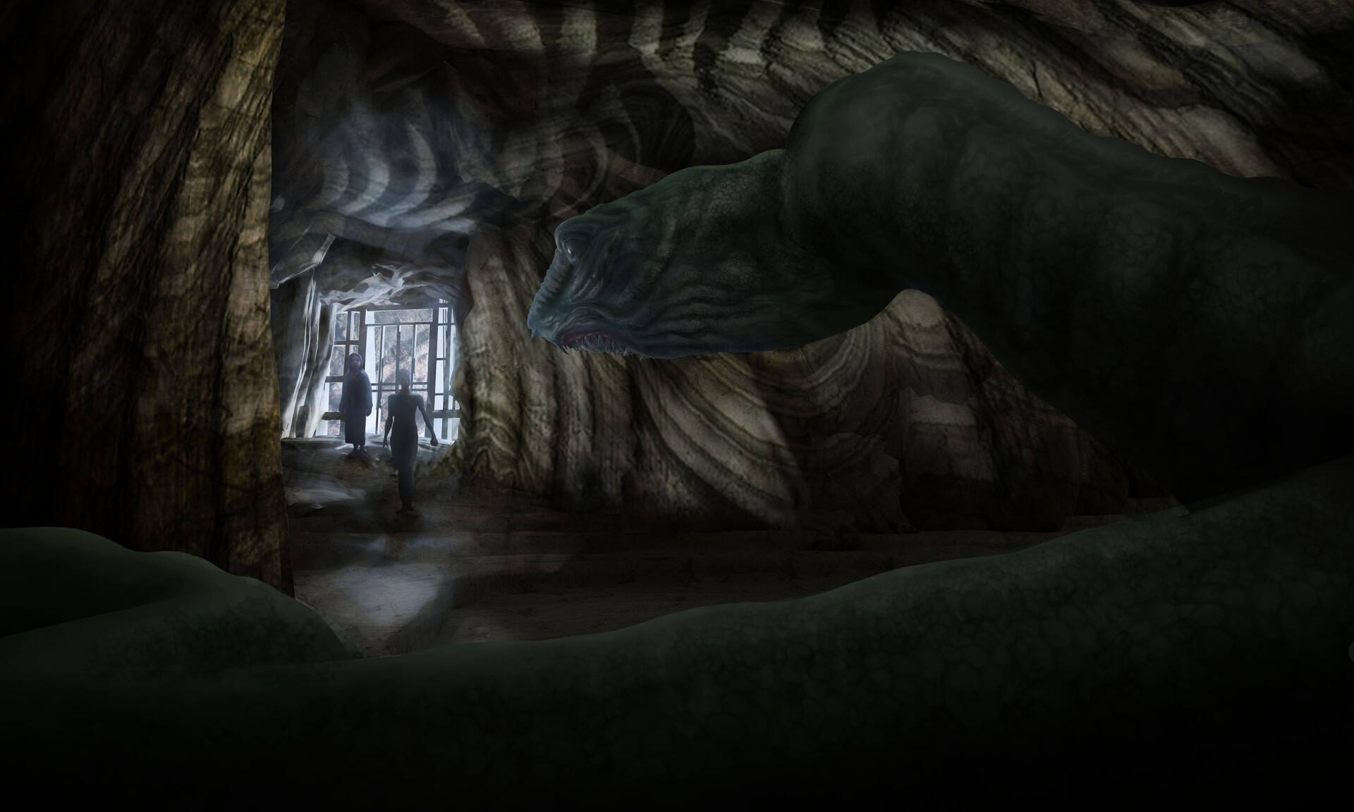 ArtStation - RAISED BY WOLVES S2 Serpent Cave Interior Keyframes - What Is The Serpent In Raised By Wolves