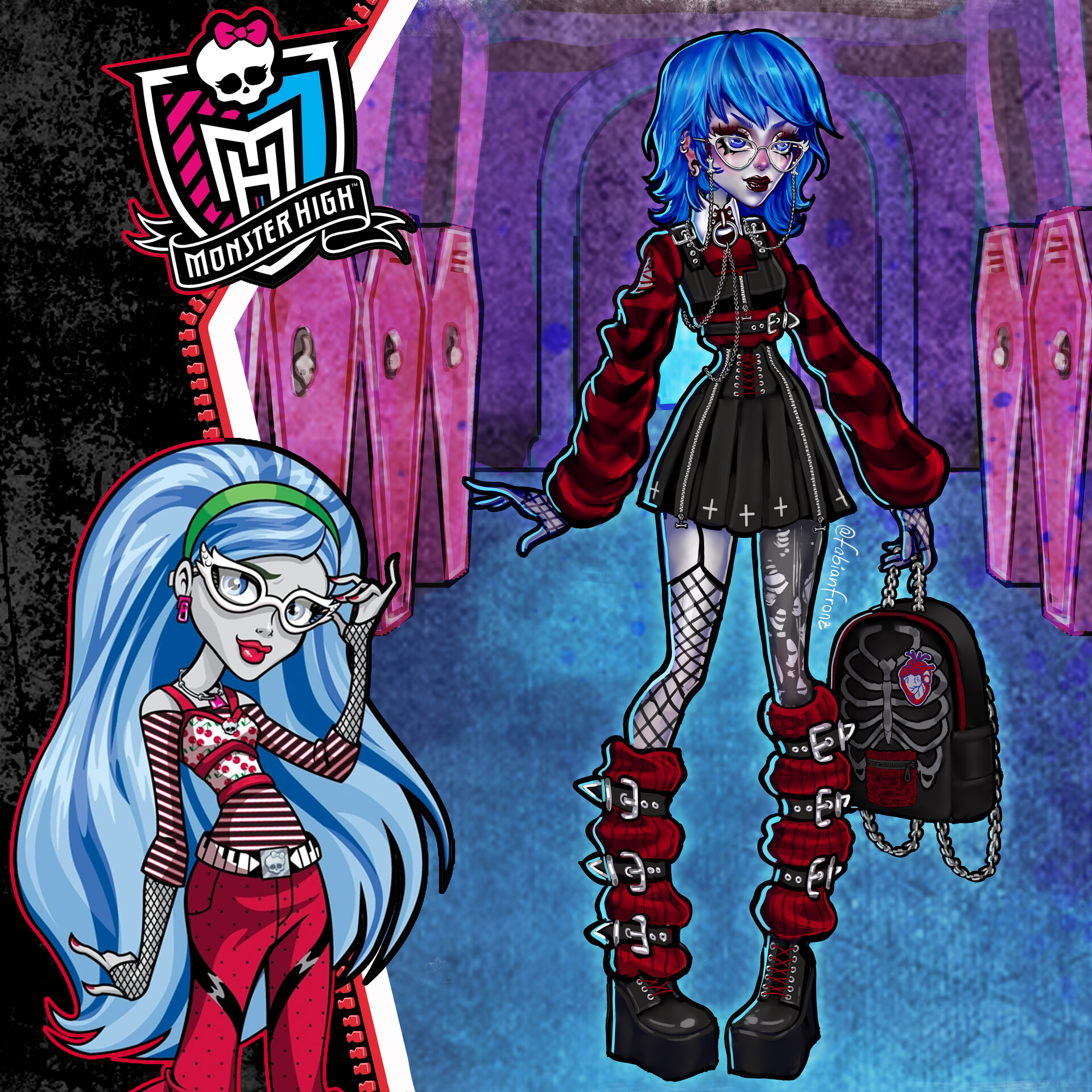 Redesigned the G1 ghouls! in 2023 Monster high art, Monster high