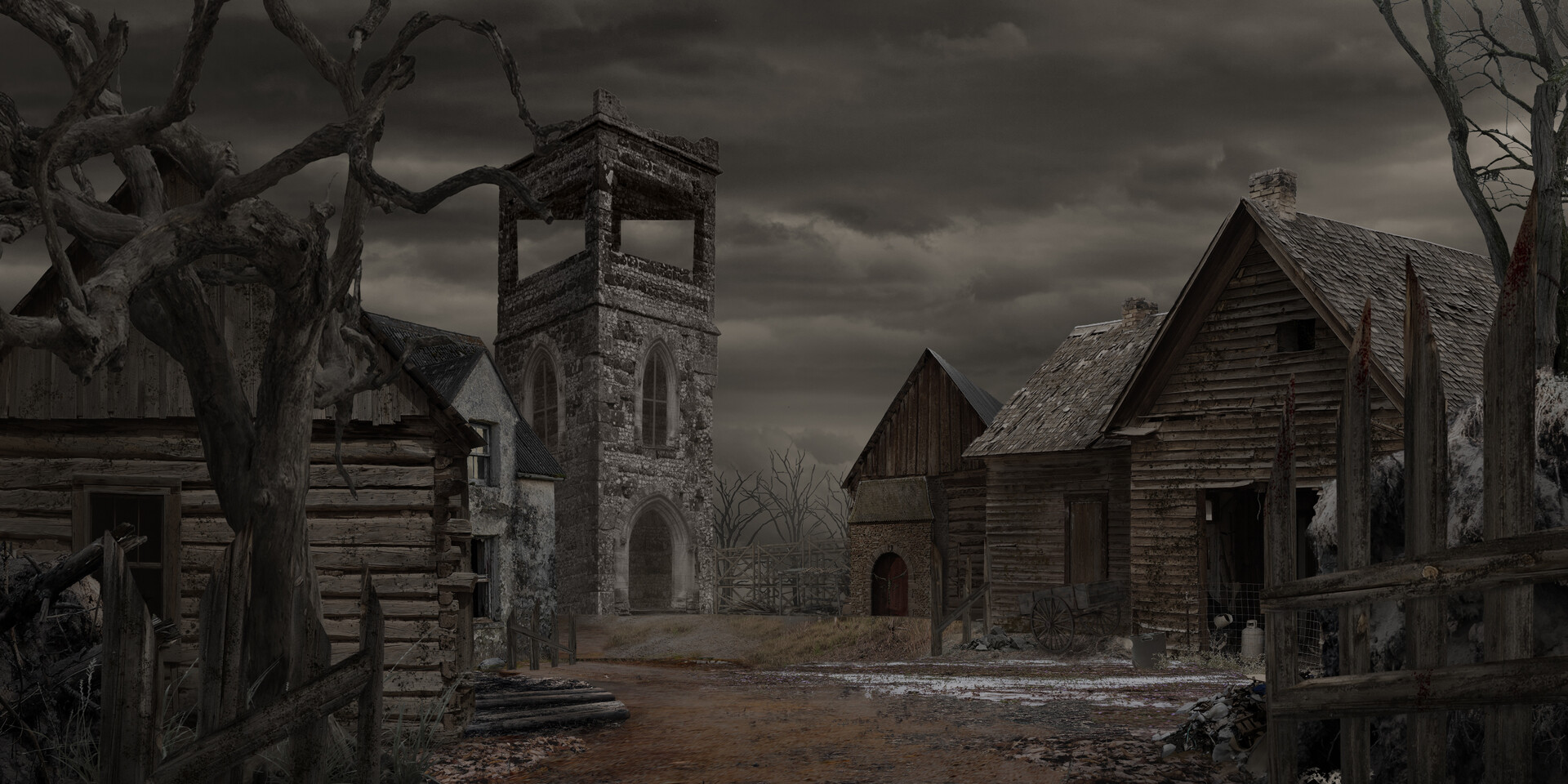 ArtStation - Ganado Village - Resident Evil 4