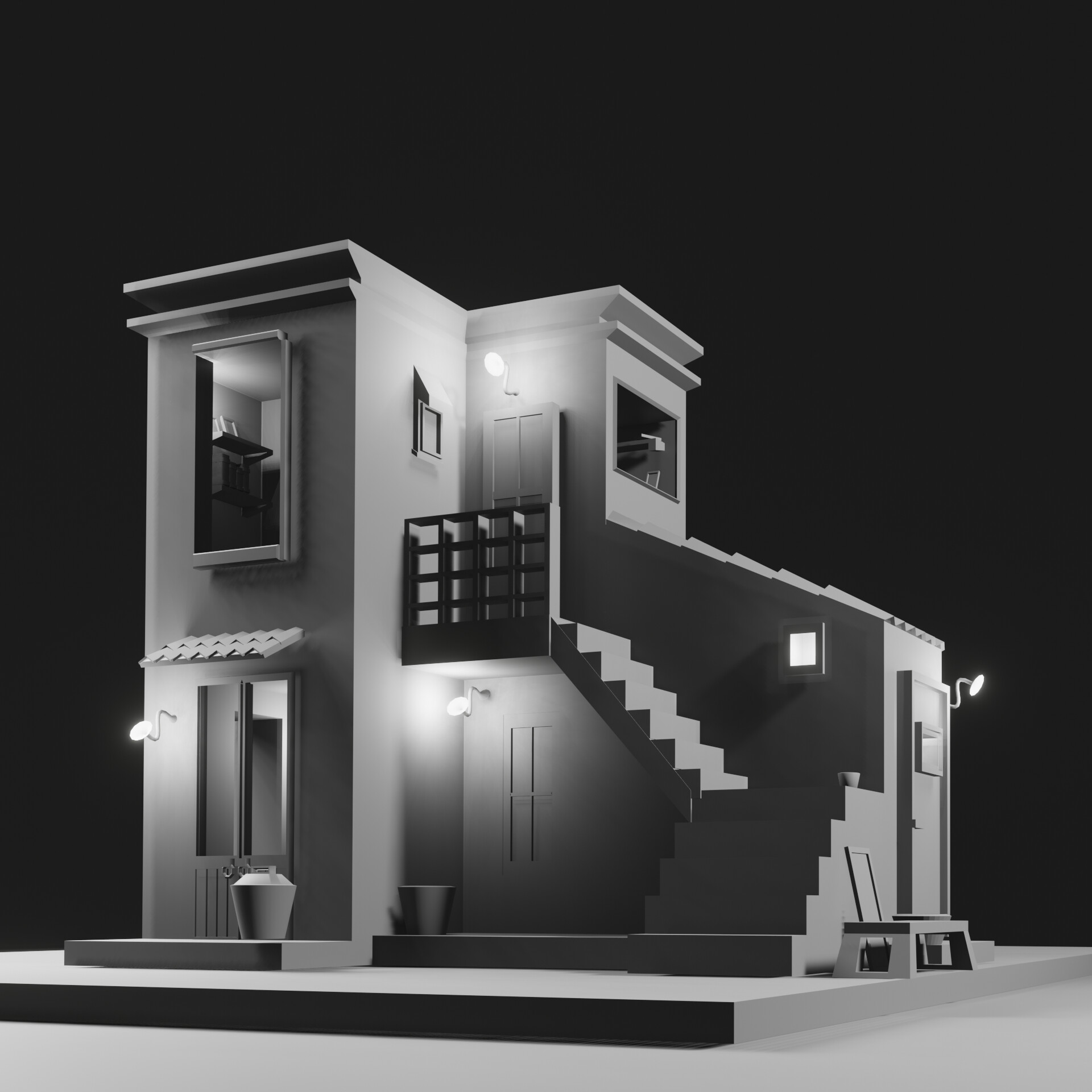 ArtStation - LOW POLY HOUSE
