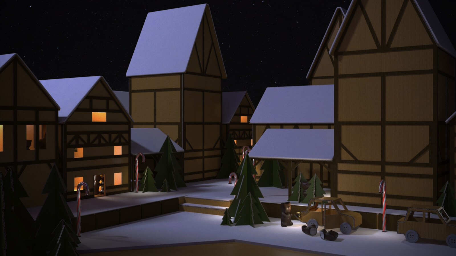 Cardboard town