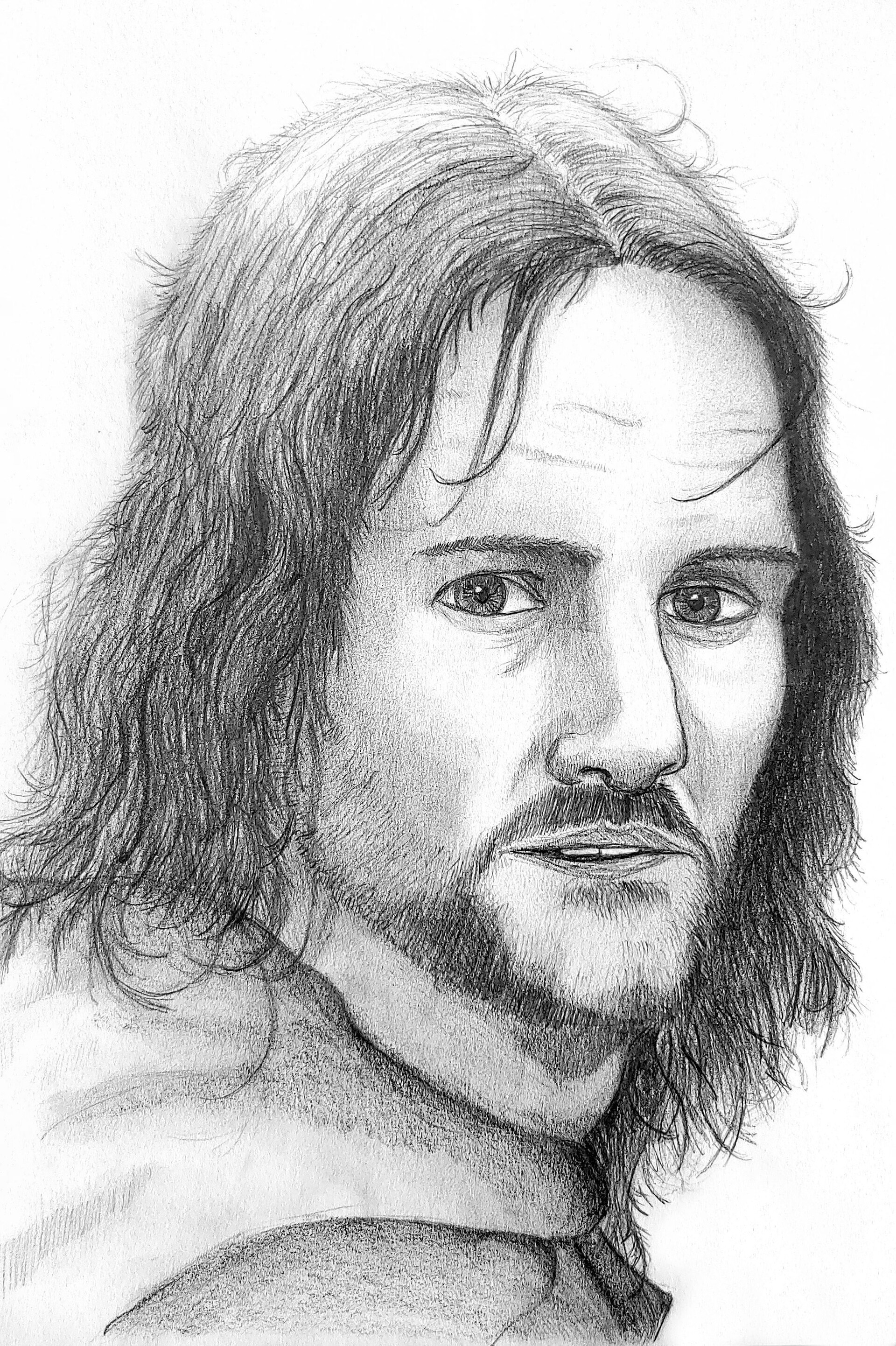 ORIGINAL ARAGORN Lord of the Rings Pencil Drawing - Etsy