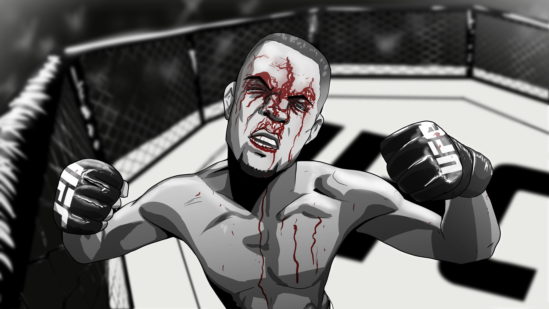 He was never in it   Mma boxing Nate diaz Mma fighting