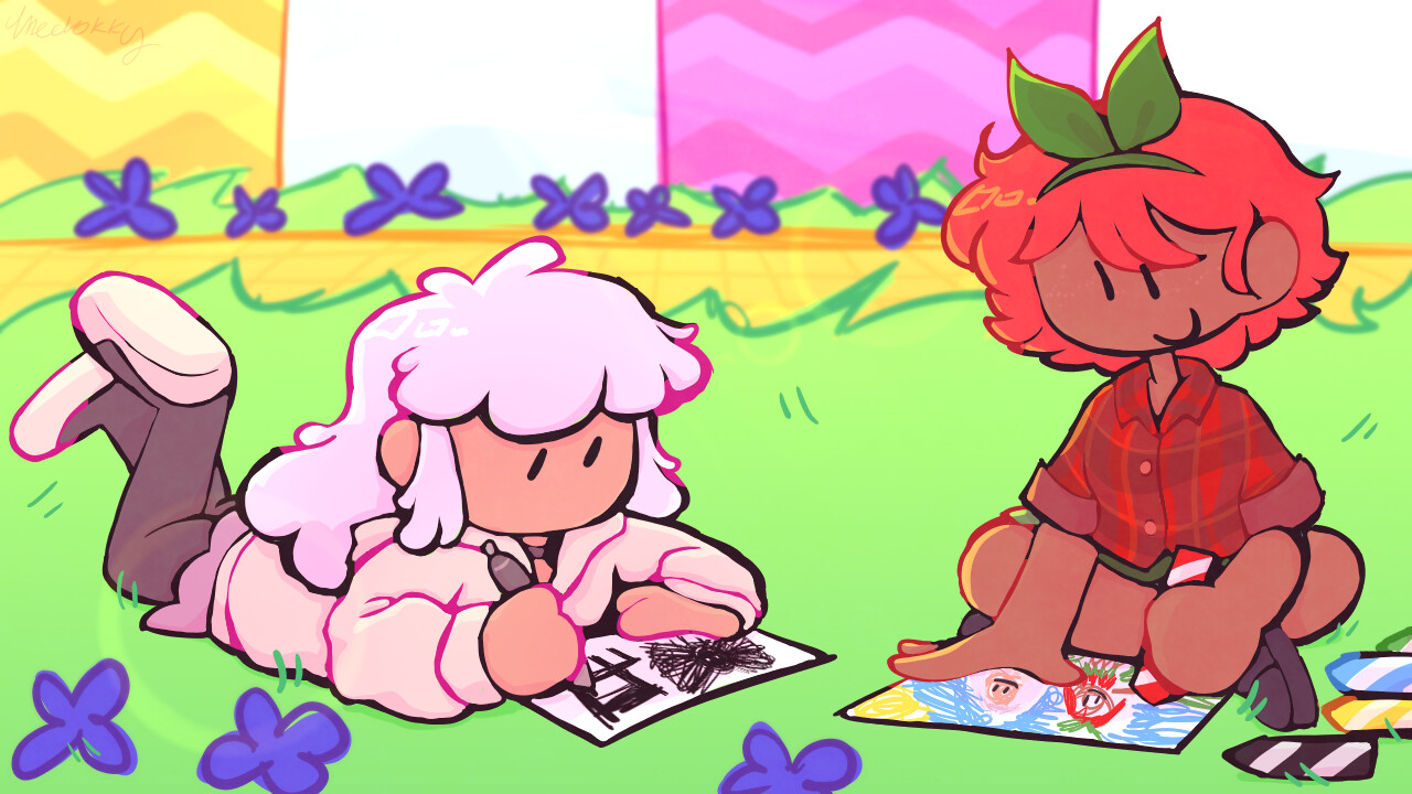 ArtStation Marshmallow and apple