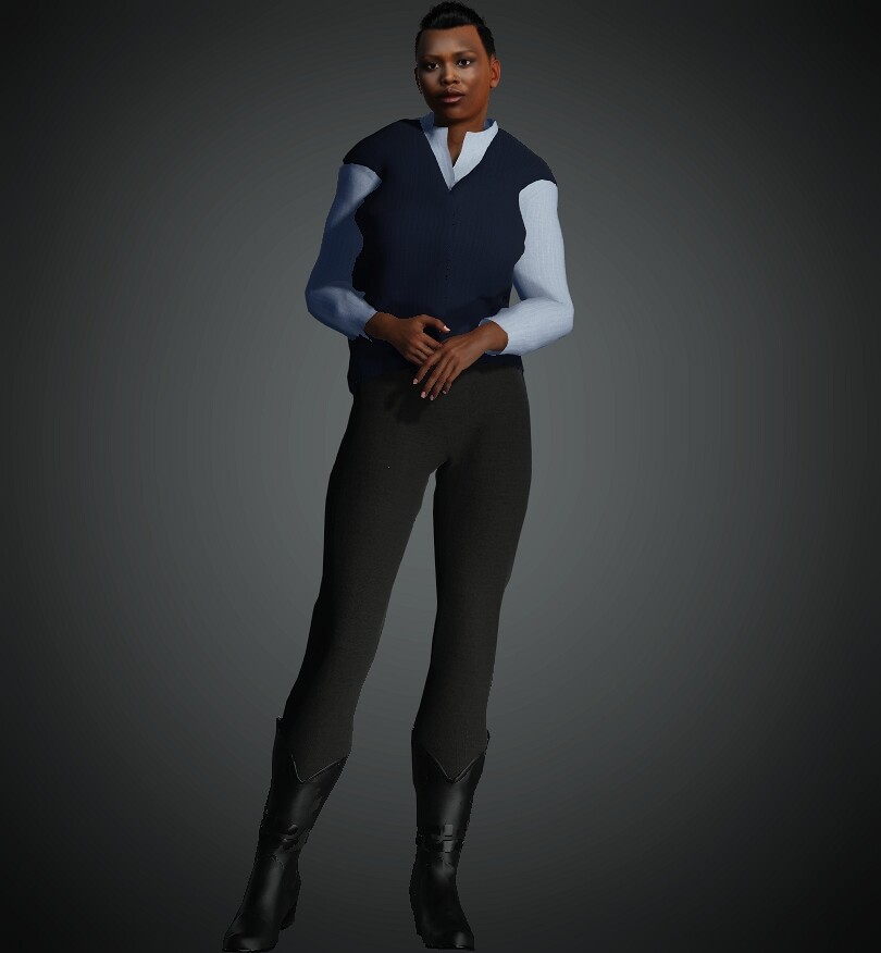 I took the clothes into substance painter to add some materials to the clothes and then rigged the clothes in CC3. I used some boots from the gunslinger pack from Rpublishing, sold on the reallusion content store.
