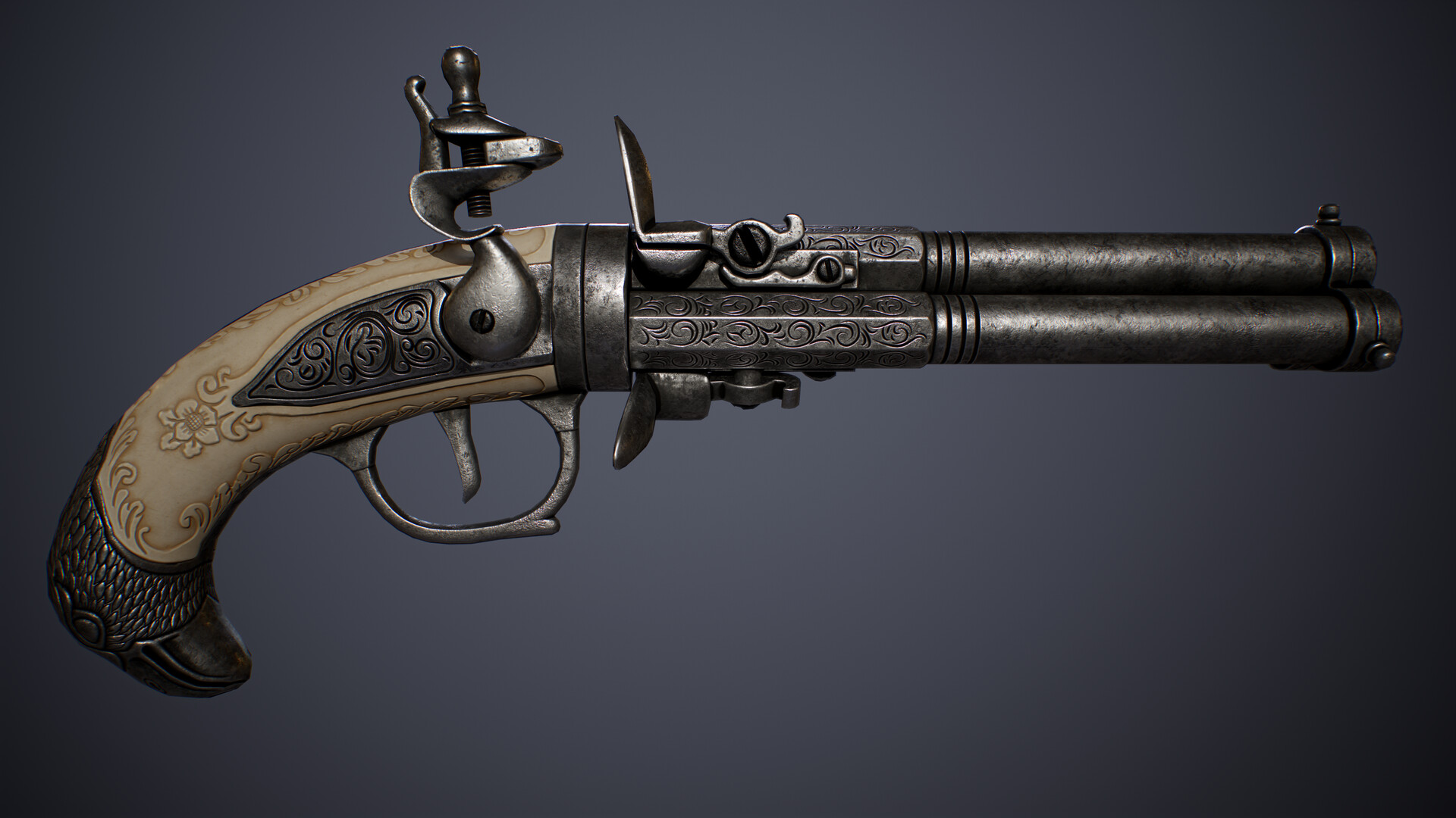 ArtStation Flintlock gun (realtime asset)