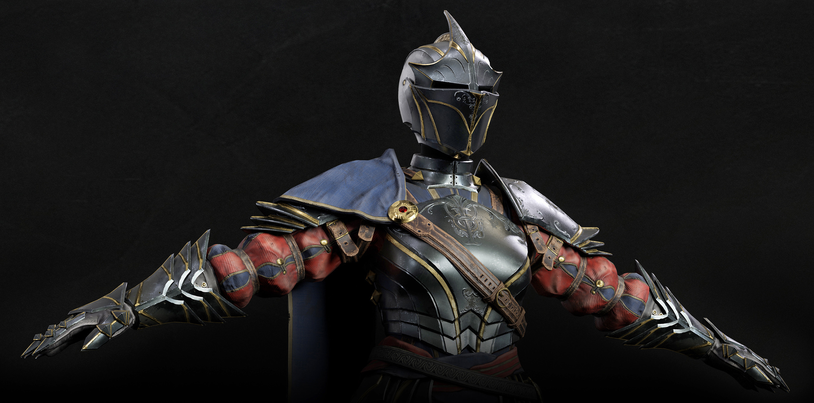 Doom Walker's Armor Beauty Render 4 (render without feathers)