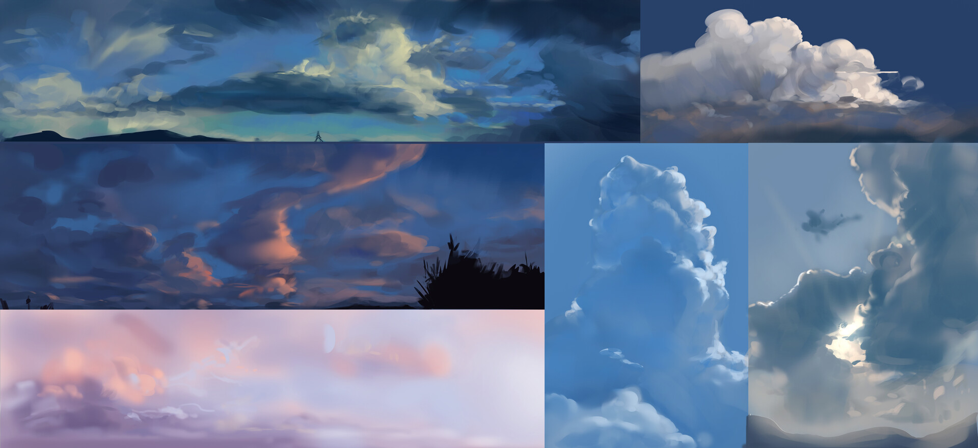 ArtStation - Environment color studies