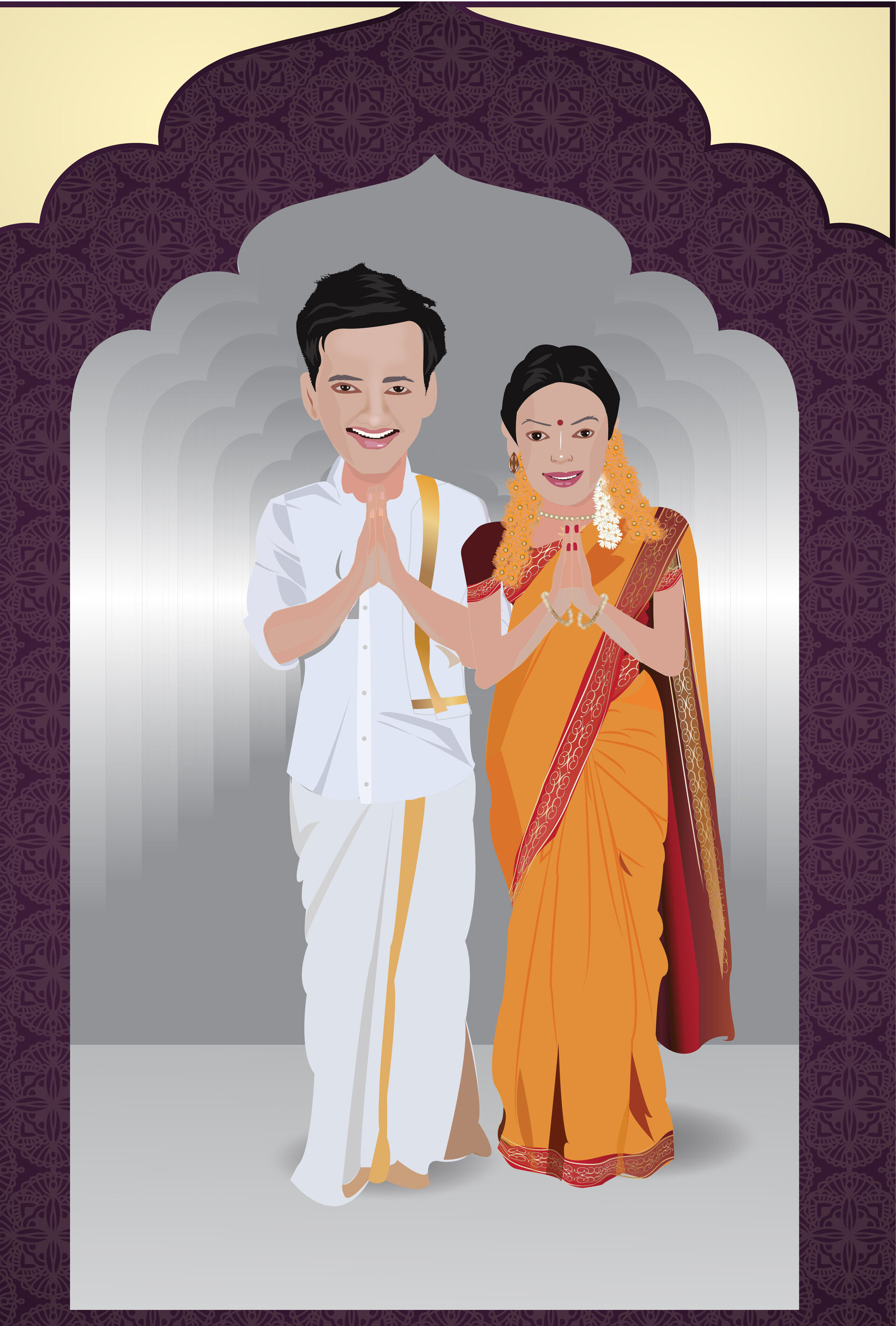 cartoon happy wedding couple icon over white background vector illustration  Stock Vector Image & Art - Alamy
