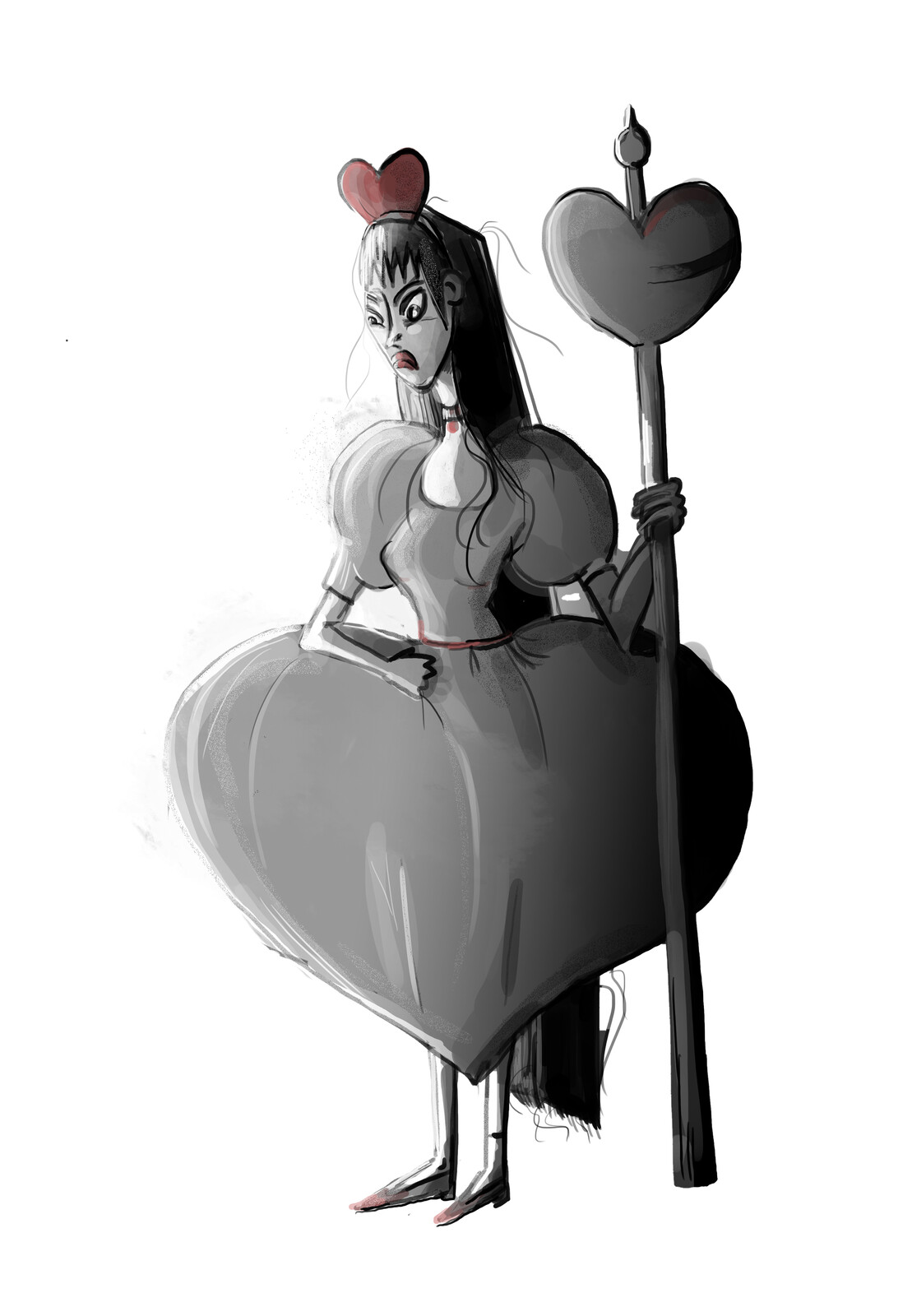 The Queen of hearts 