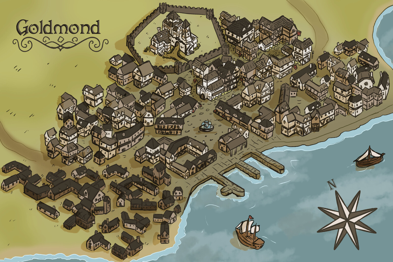 Town Map of Goldmond