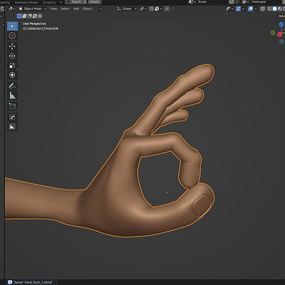 OK - Rigging Hand in Blender