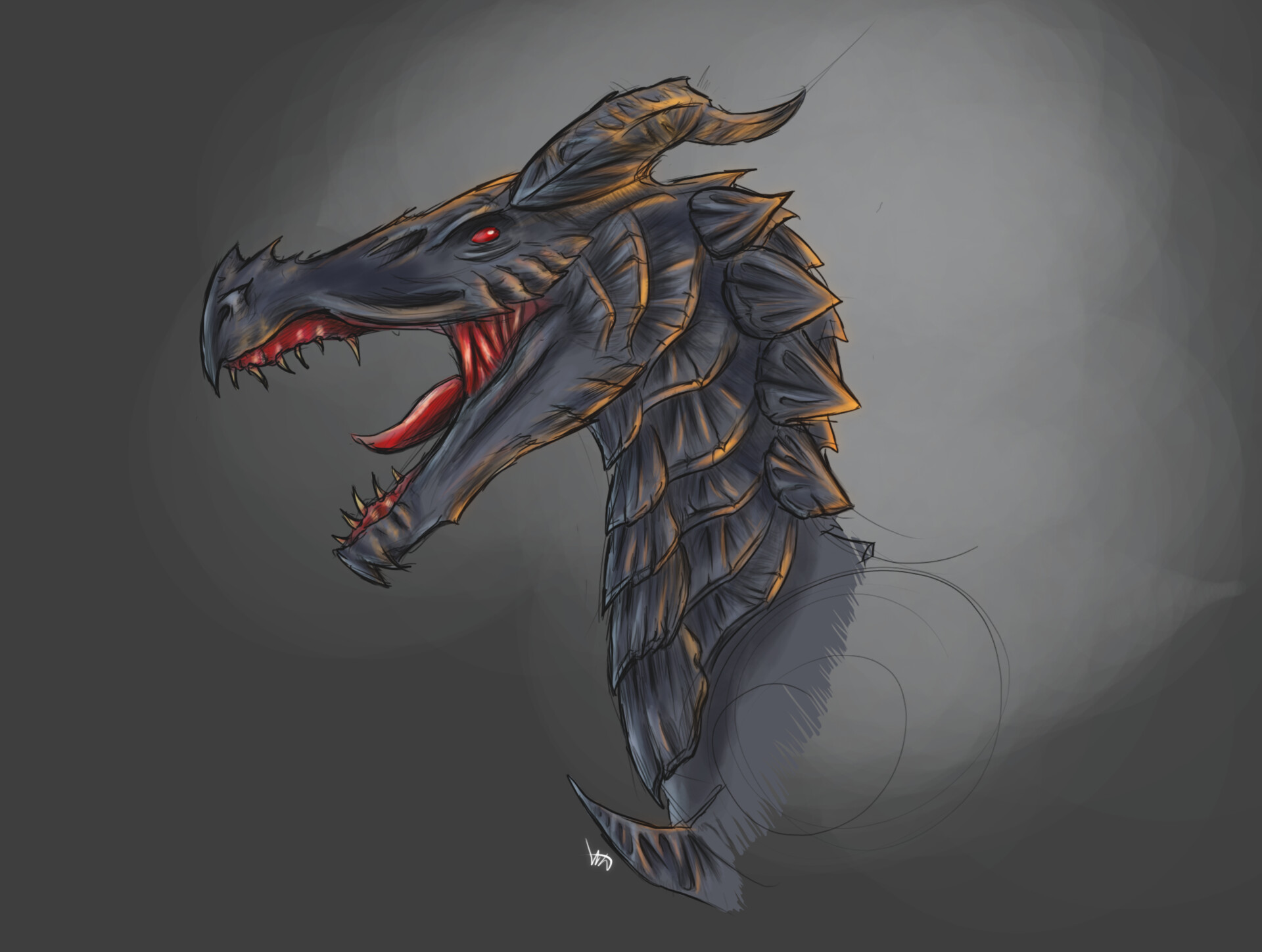 ArtStation - dragon head