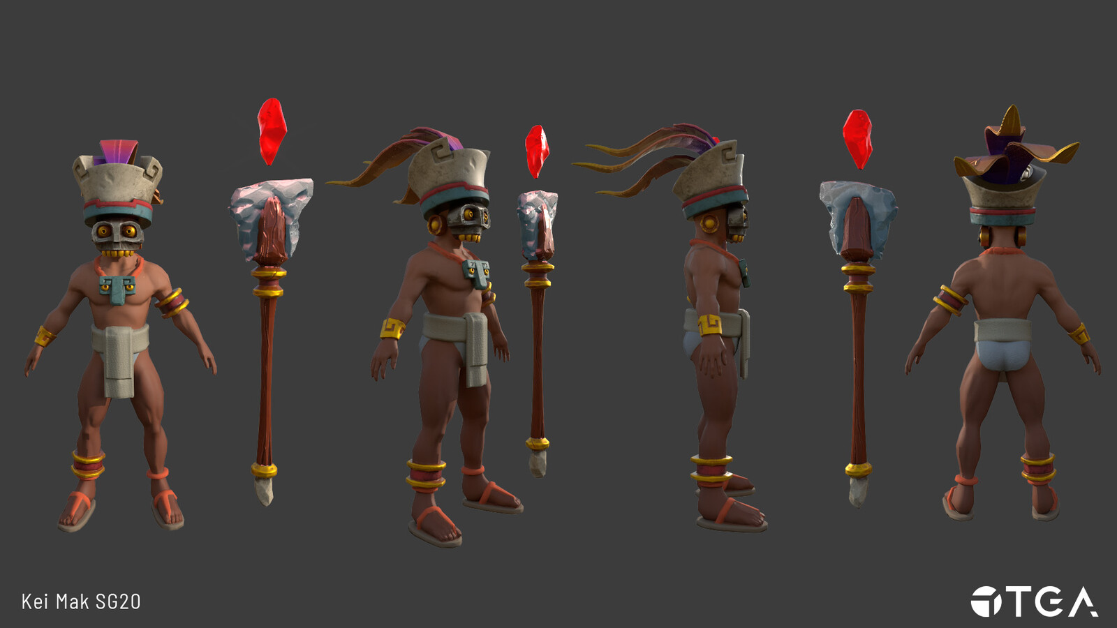Character from different angles