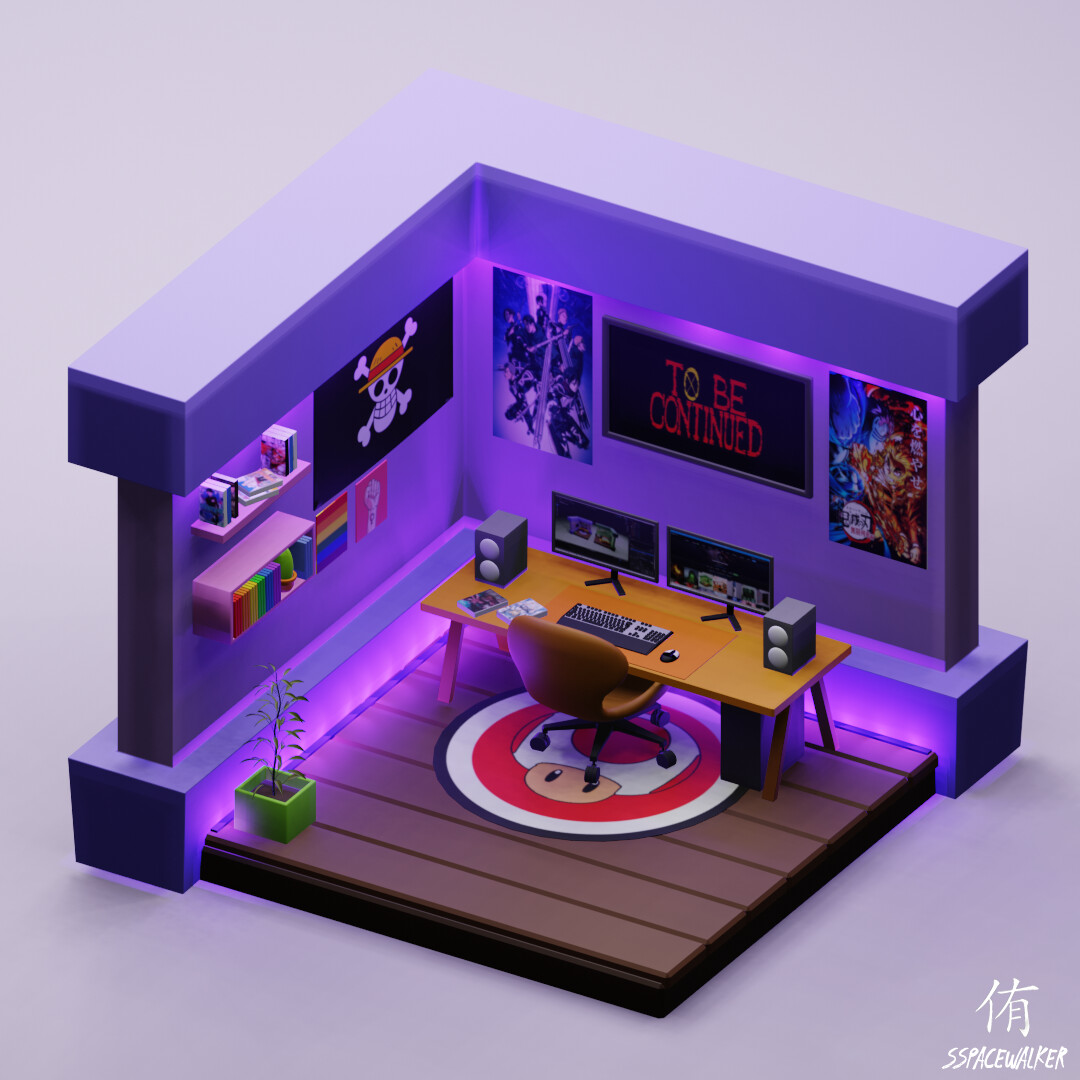 ArtStation - Soft Gaming Room