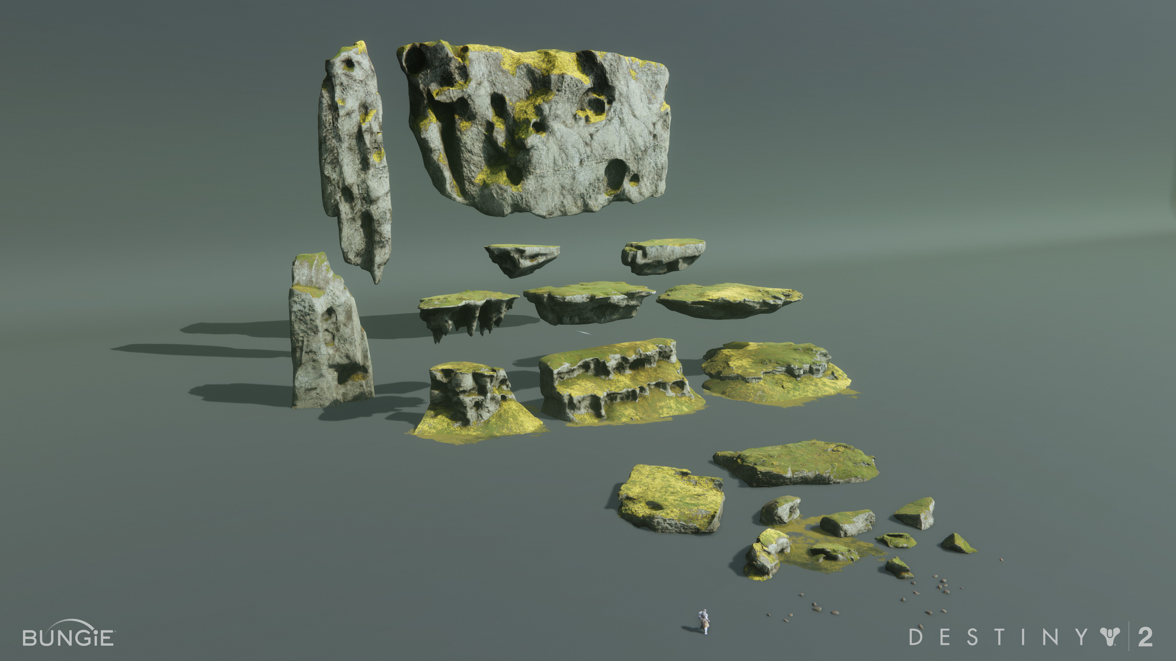 The variety of rocks created in this set
