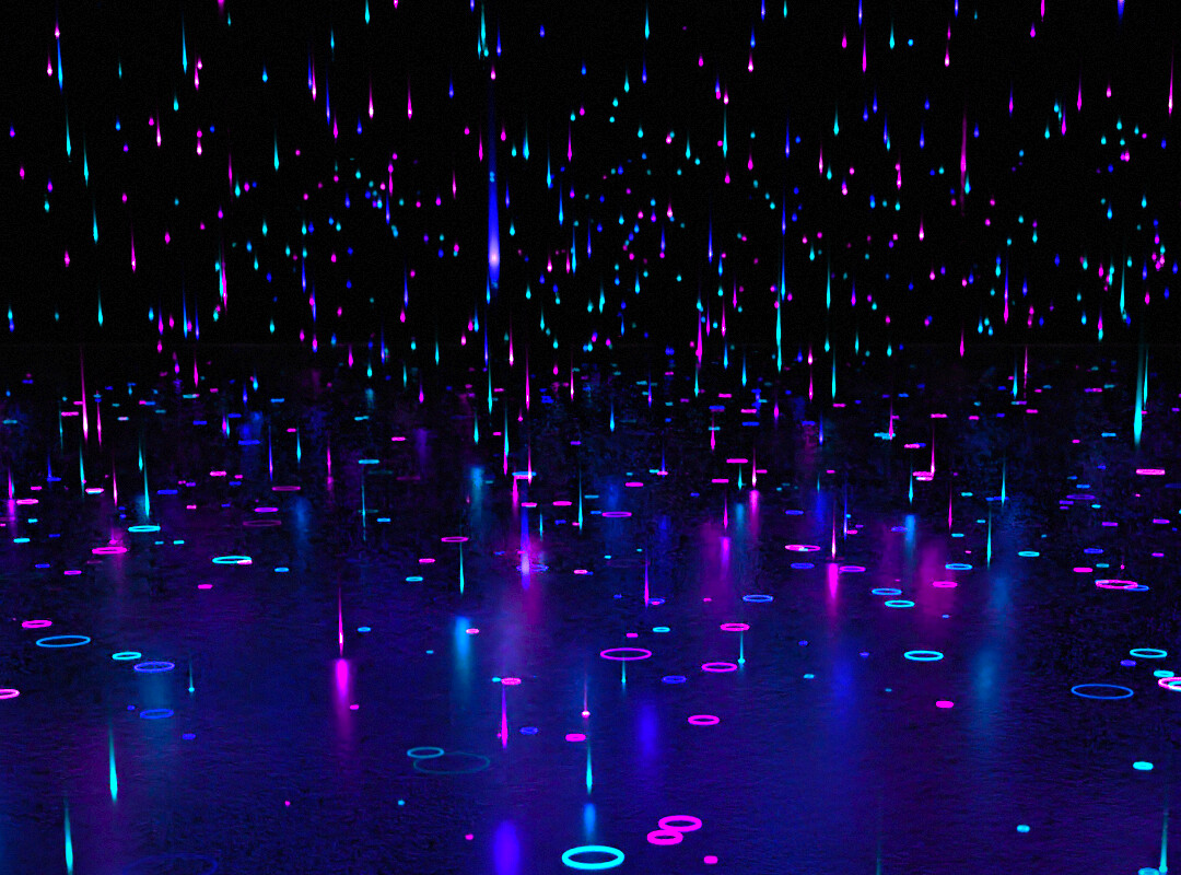 ArtStation - Neon Rain Blender Animation