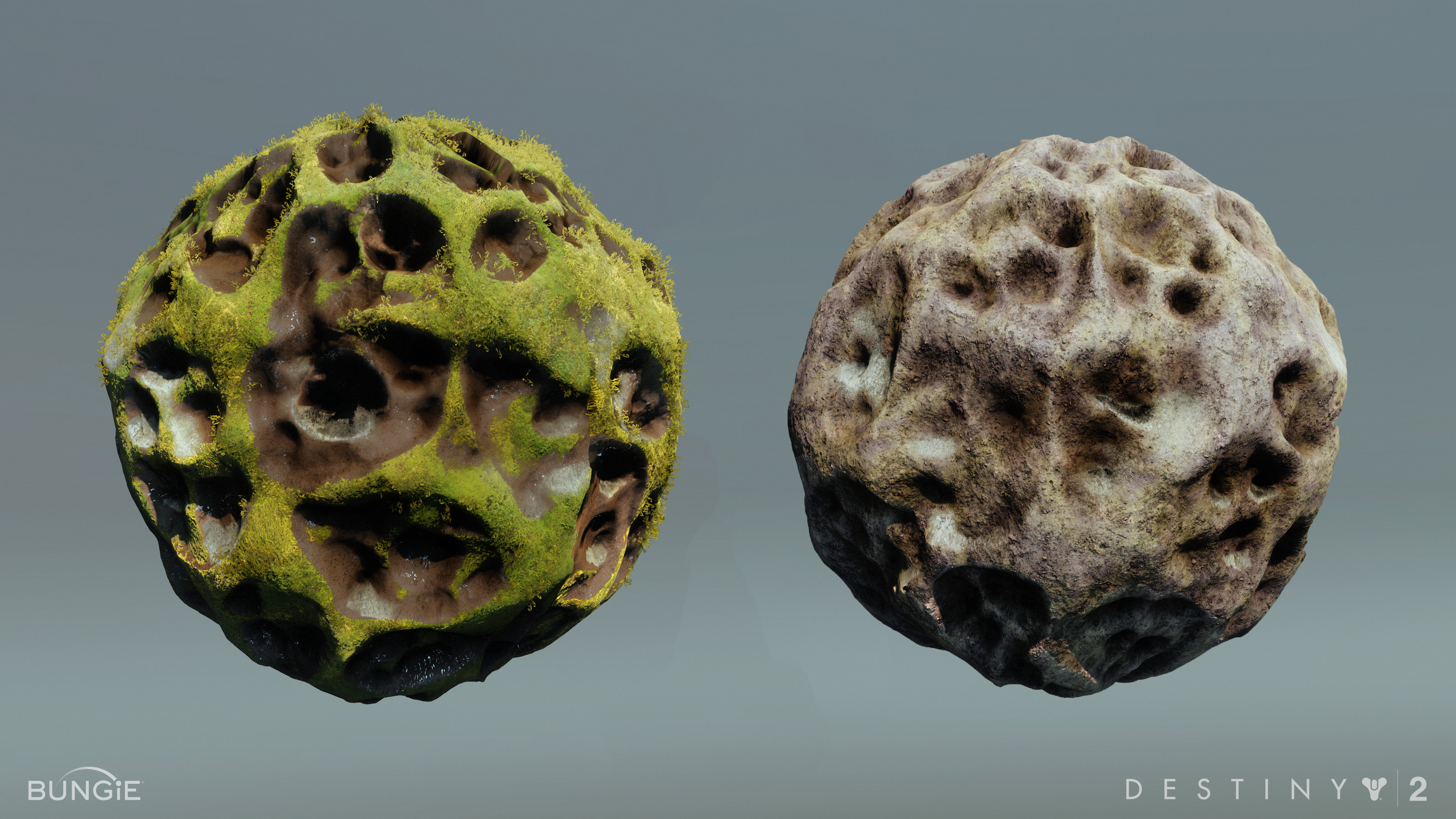 Throneworld porous rock shaders