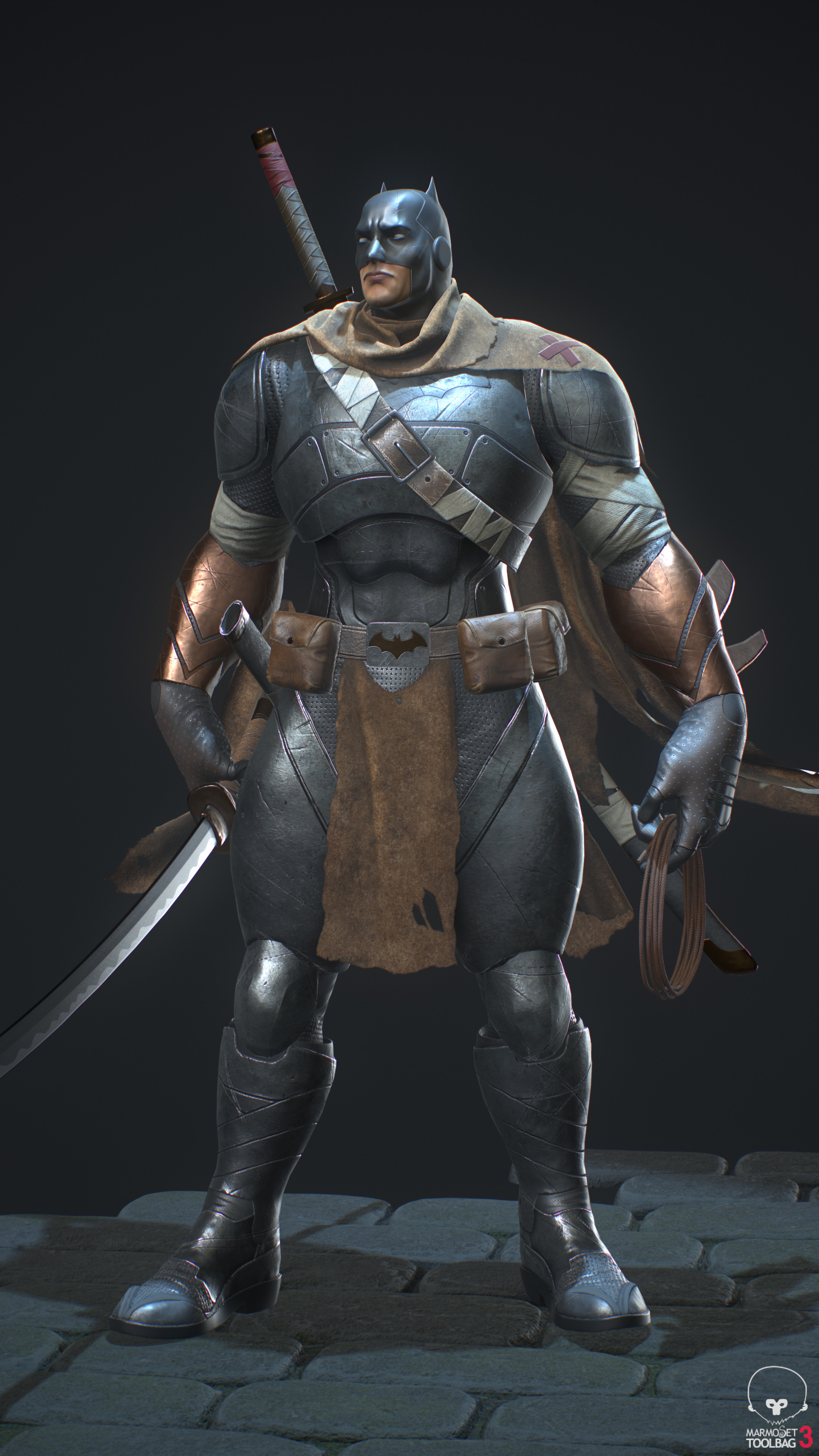 Final real-time model rendered in Marmoset Toolbag 3.