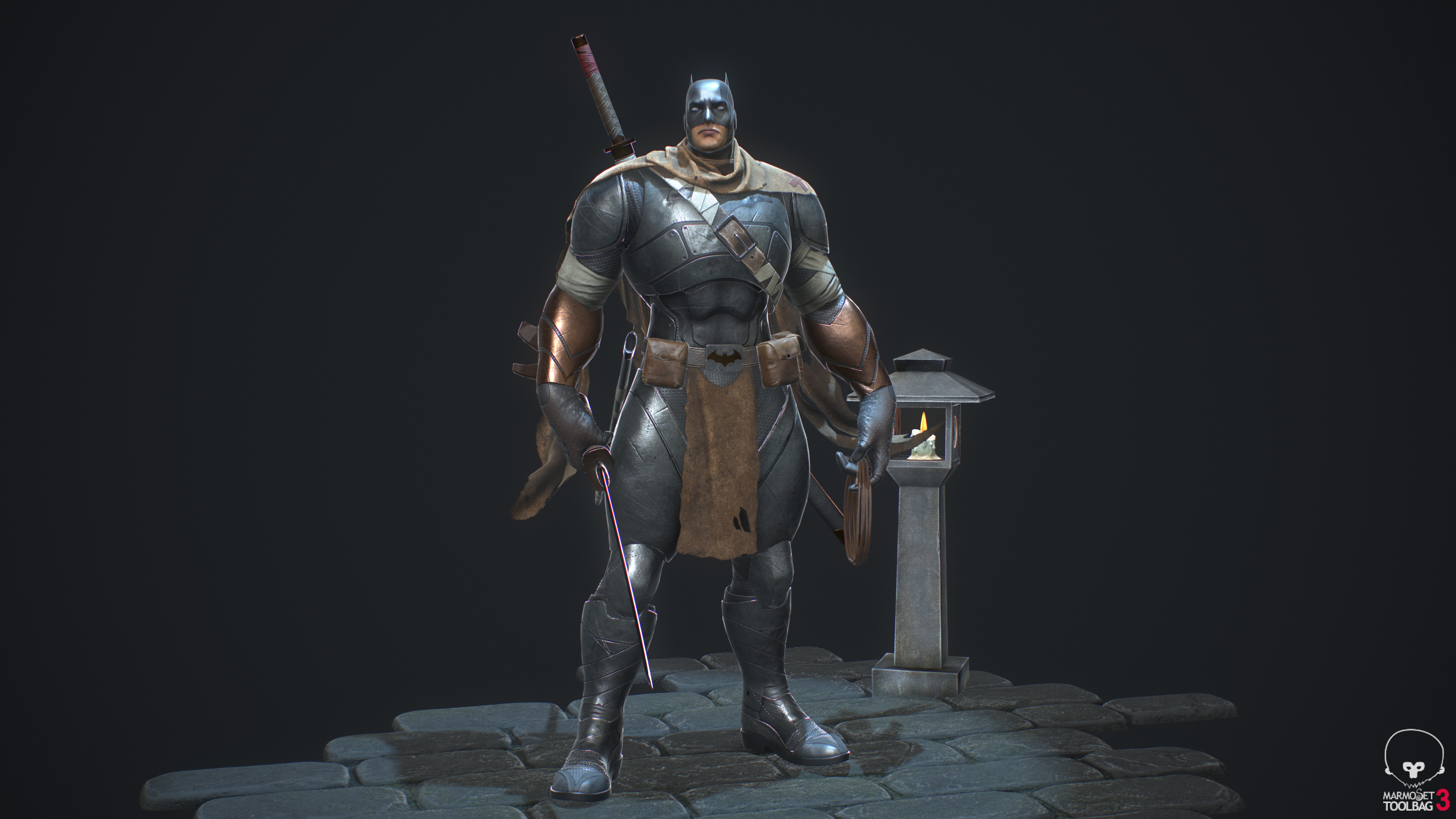 Final real-time model rendered in Marmoset Toolbag 3.
