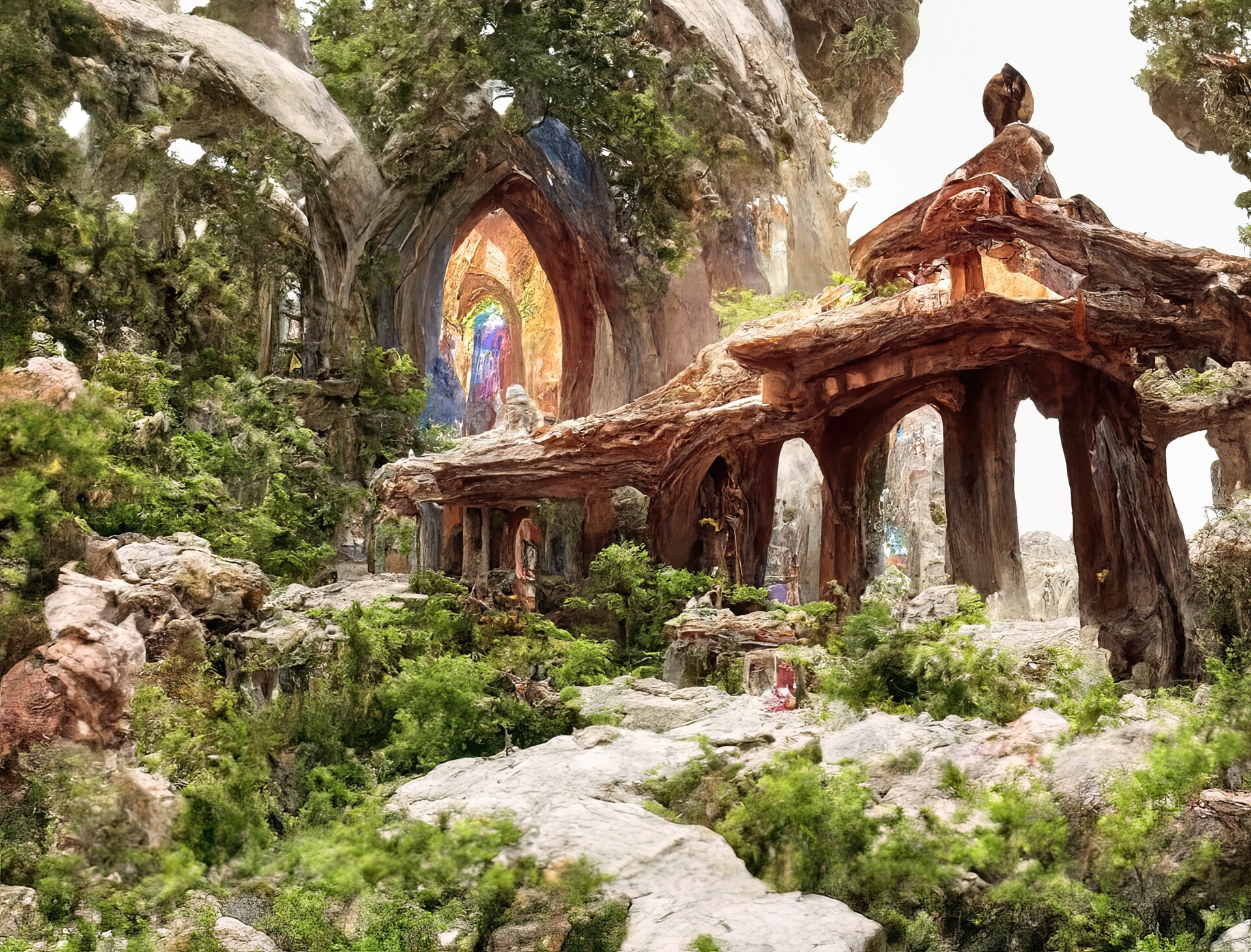 ArtStation - Shrine mountain