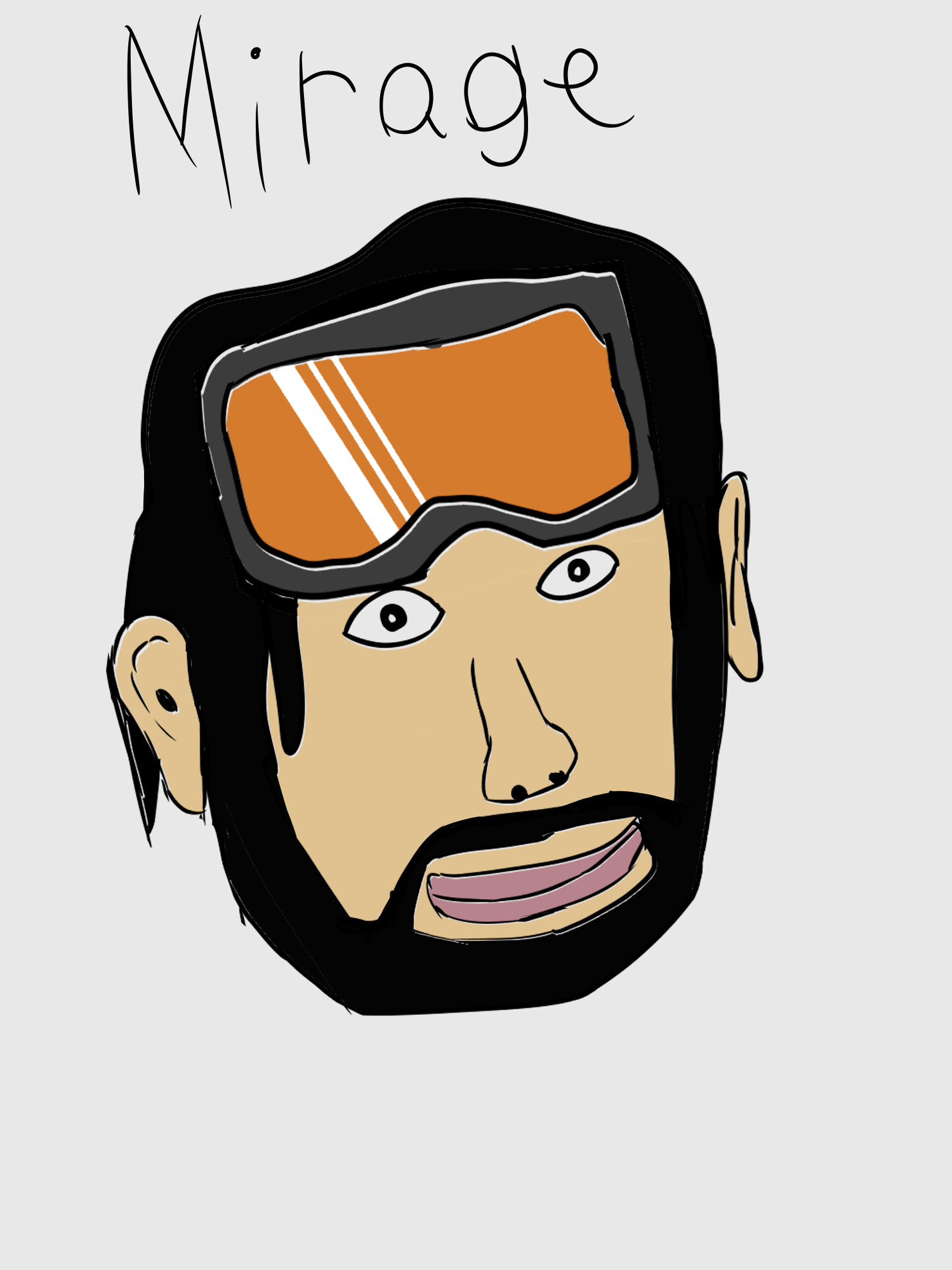 OC] Mirage drawn in chad face : r/apexlegends