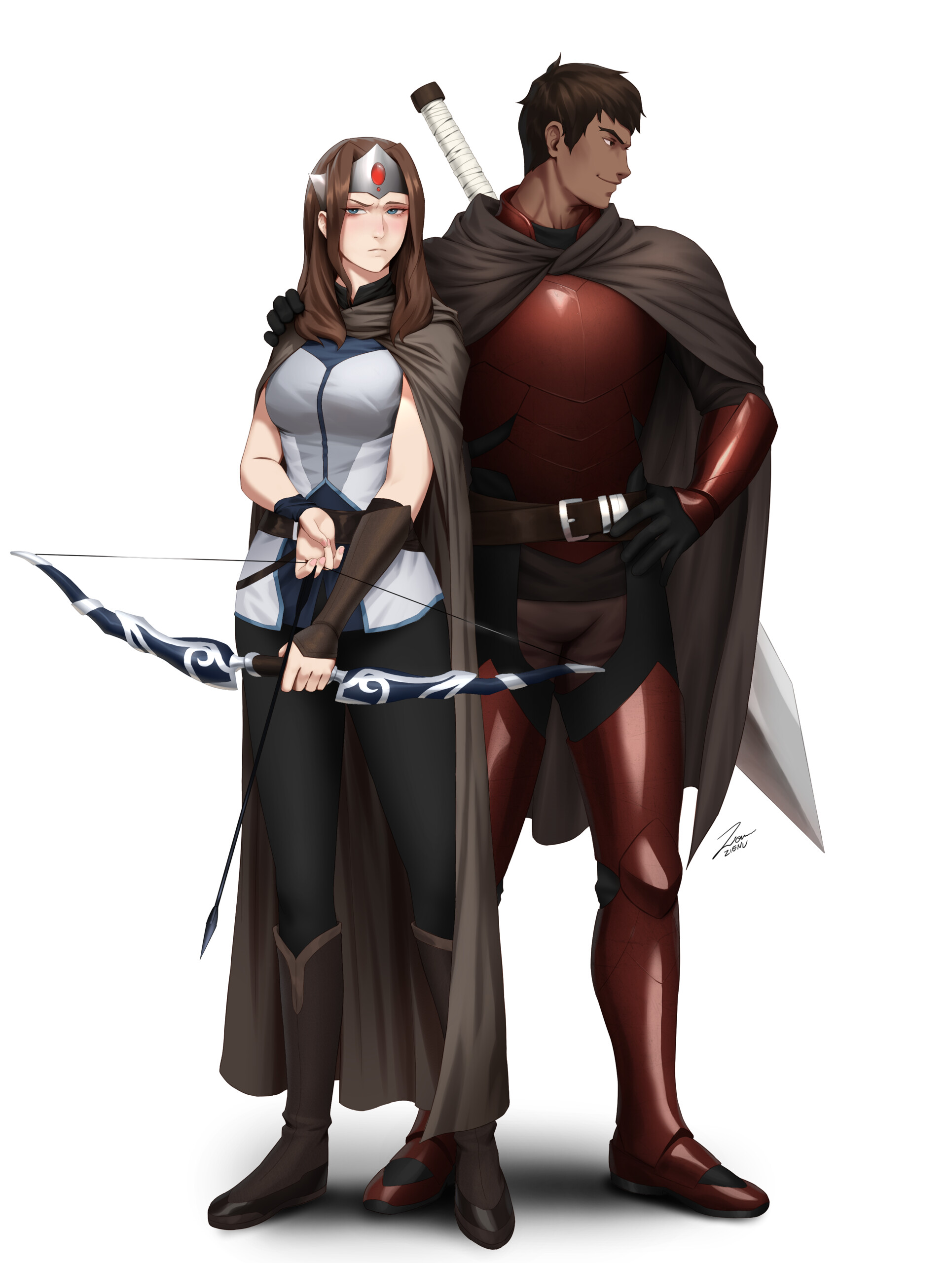 ArtStation Mirana and Davion