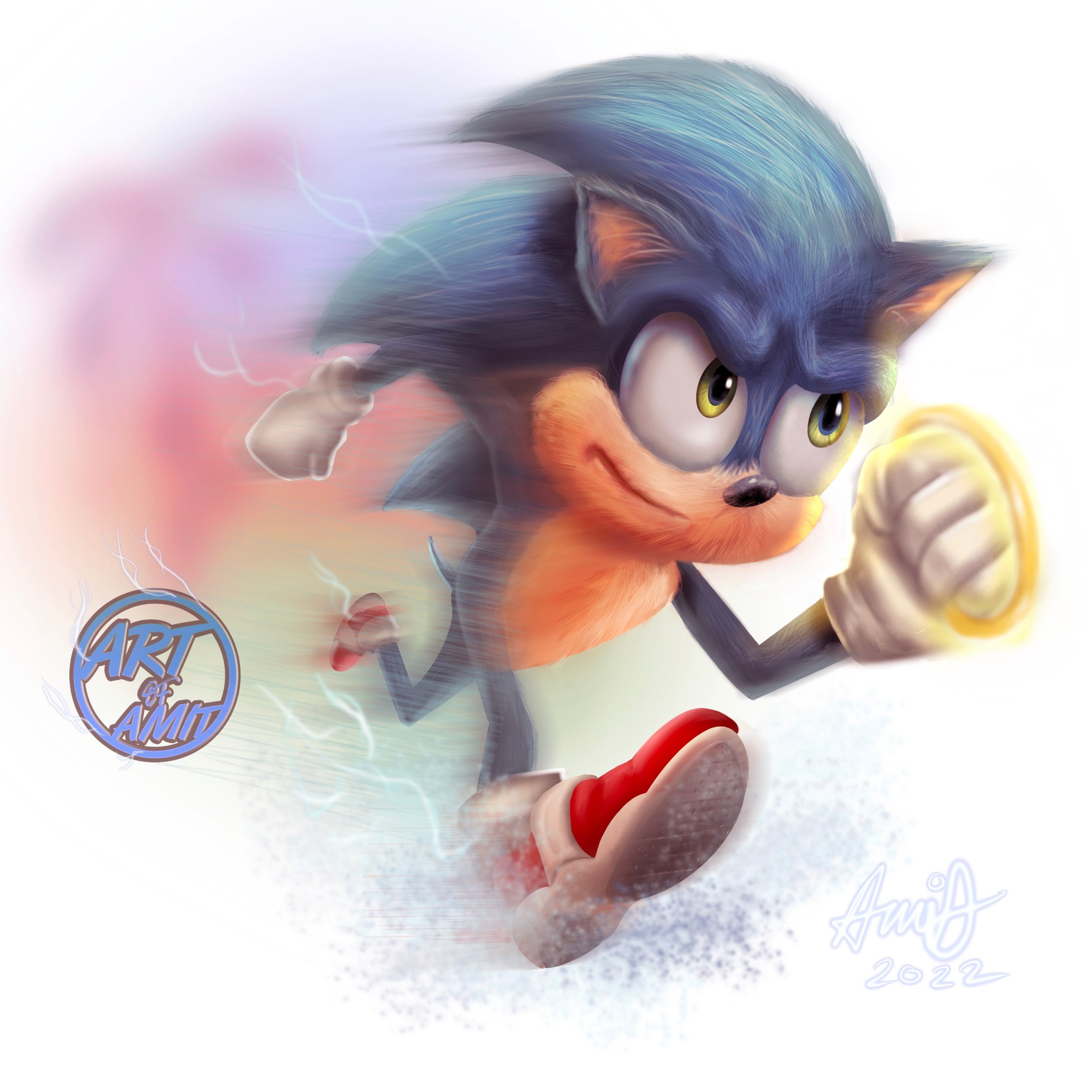 Fan art of Sonic