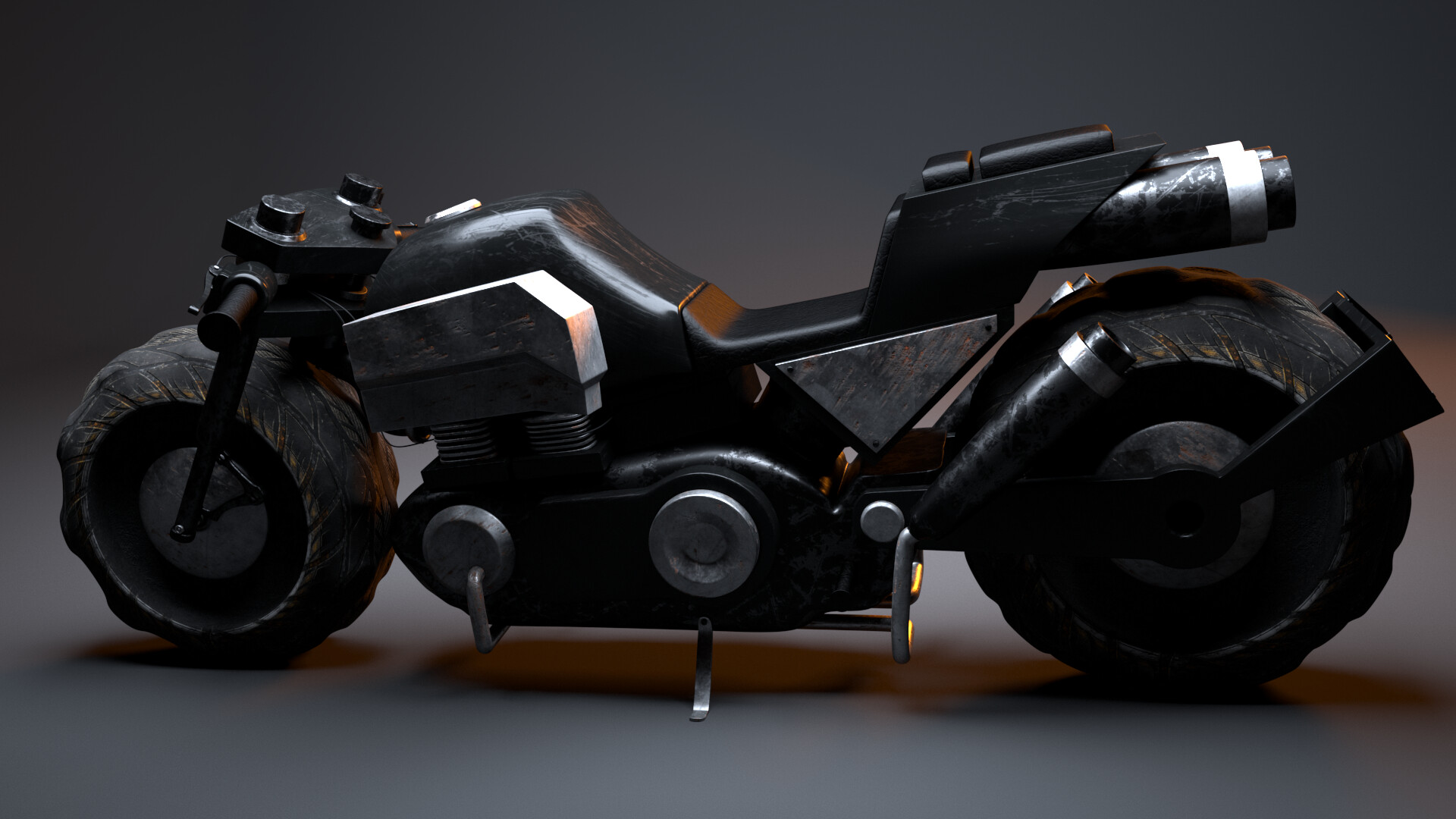 ArtStation Durarara Celty s Bike Model