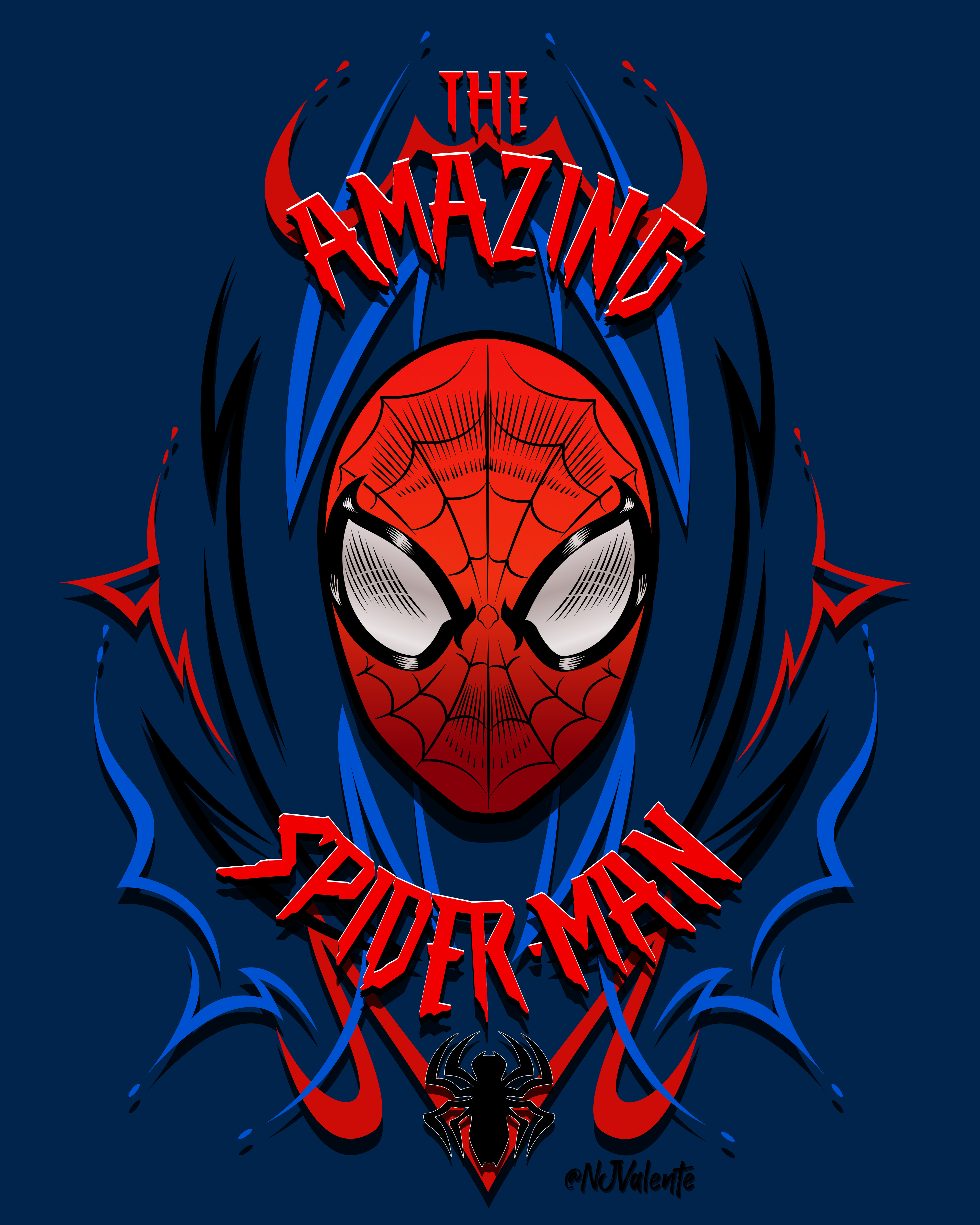 Spider-Man Vector art, done in Affinity Designer.