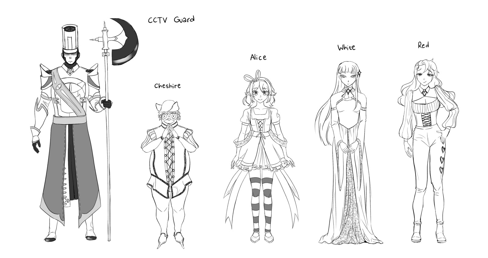 Character concept designs