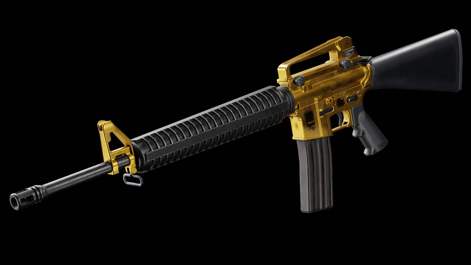 real gold m16