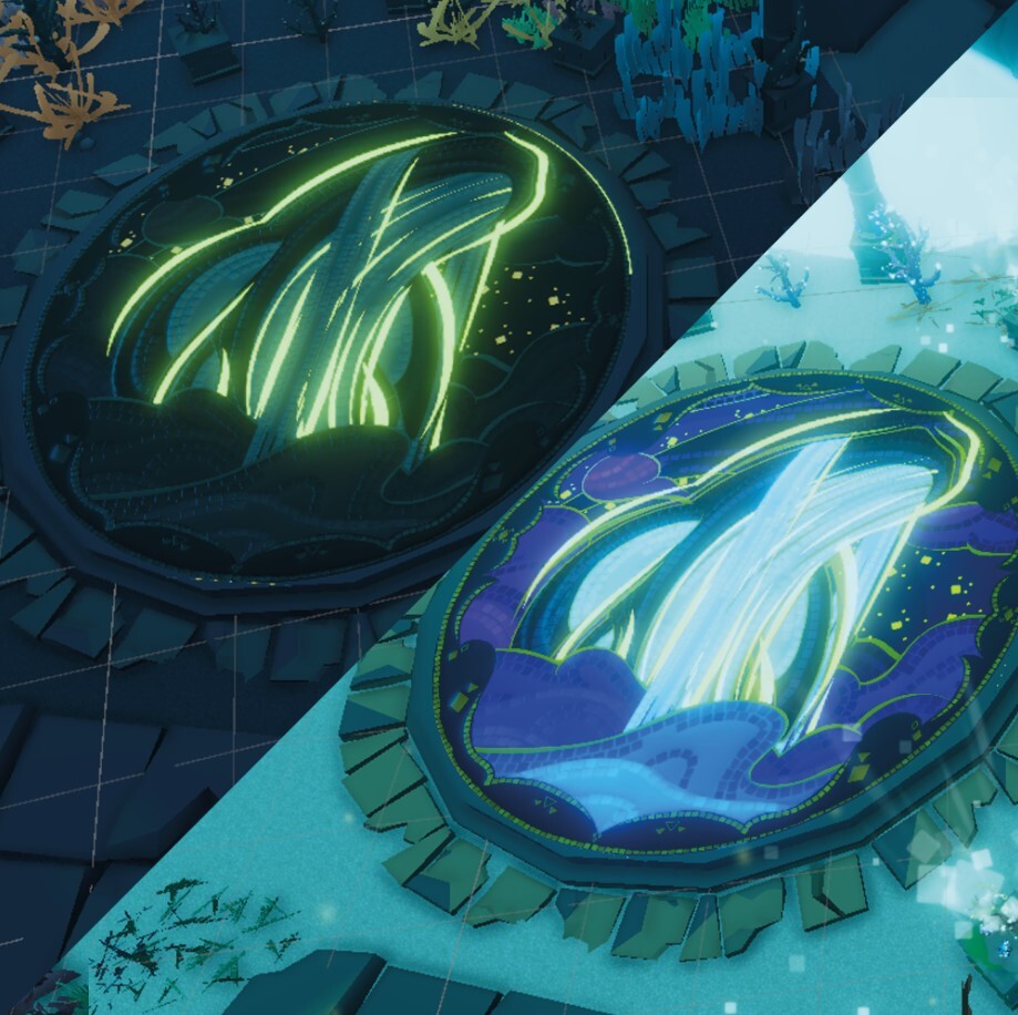 Screens in game with the two states : Dead and Alive