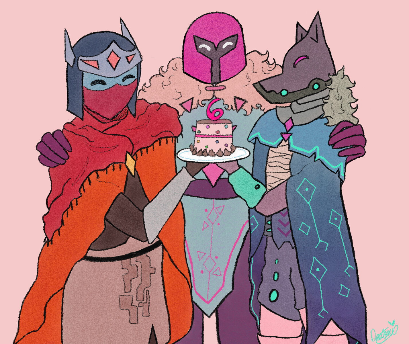 ArtStation Hyper Light Drifter 6th Anniversary Drawing!