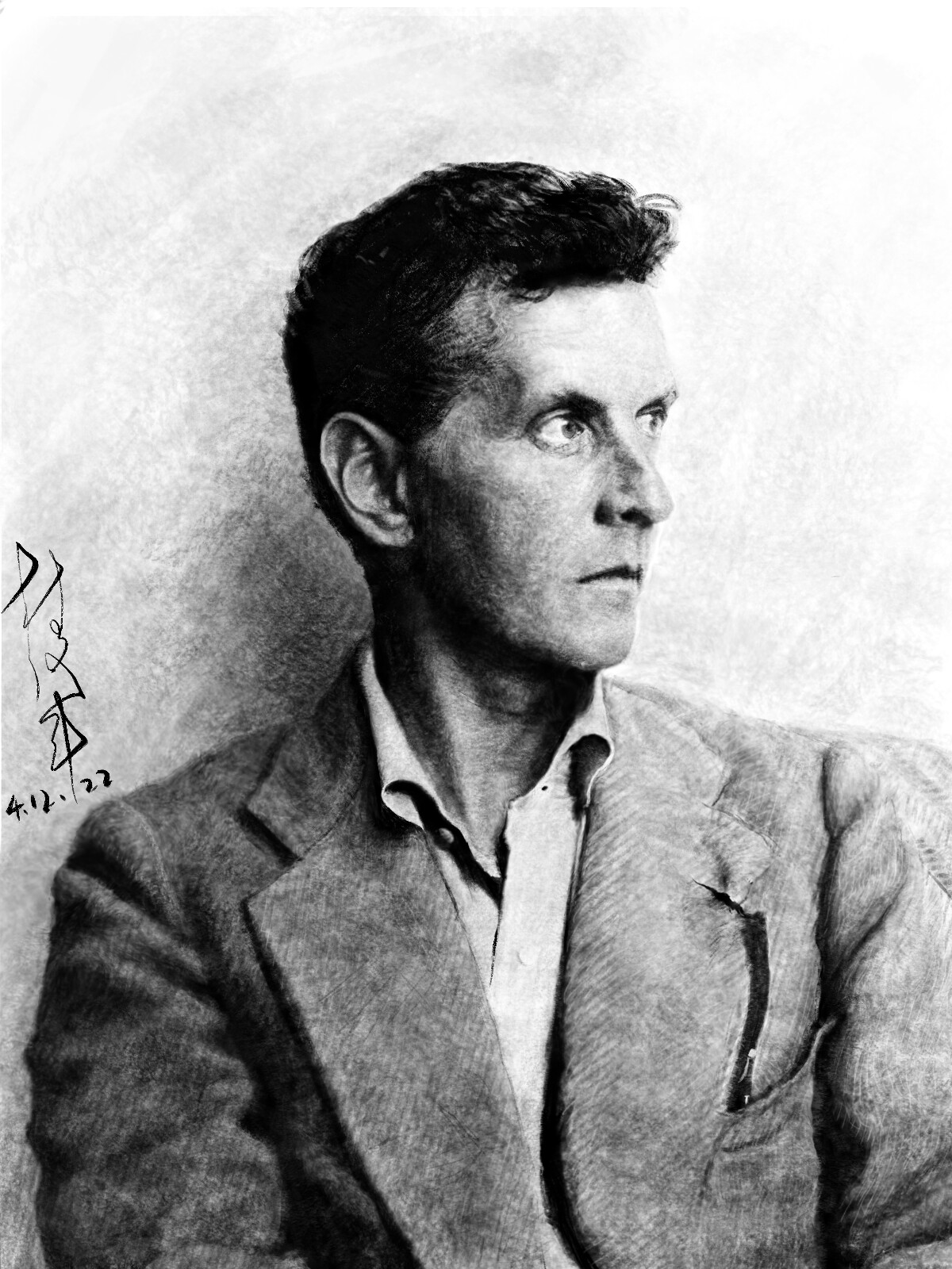 ArtStation - Portrait of Wittgenstein
