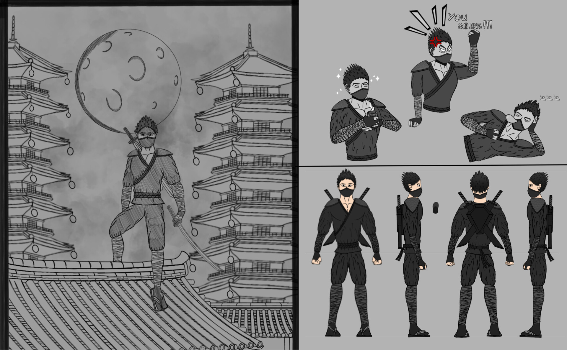 Artstation Shinobi Ninja Character Sheet - vrogue.co