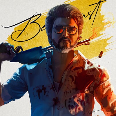 Artstation Bigil Thalapathy Vijay Anna