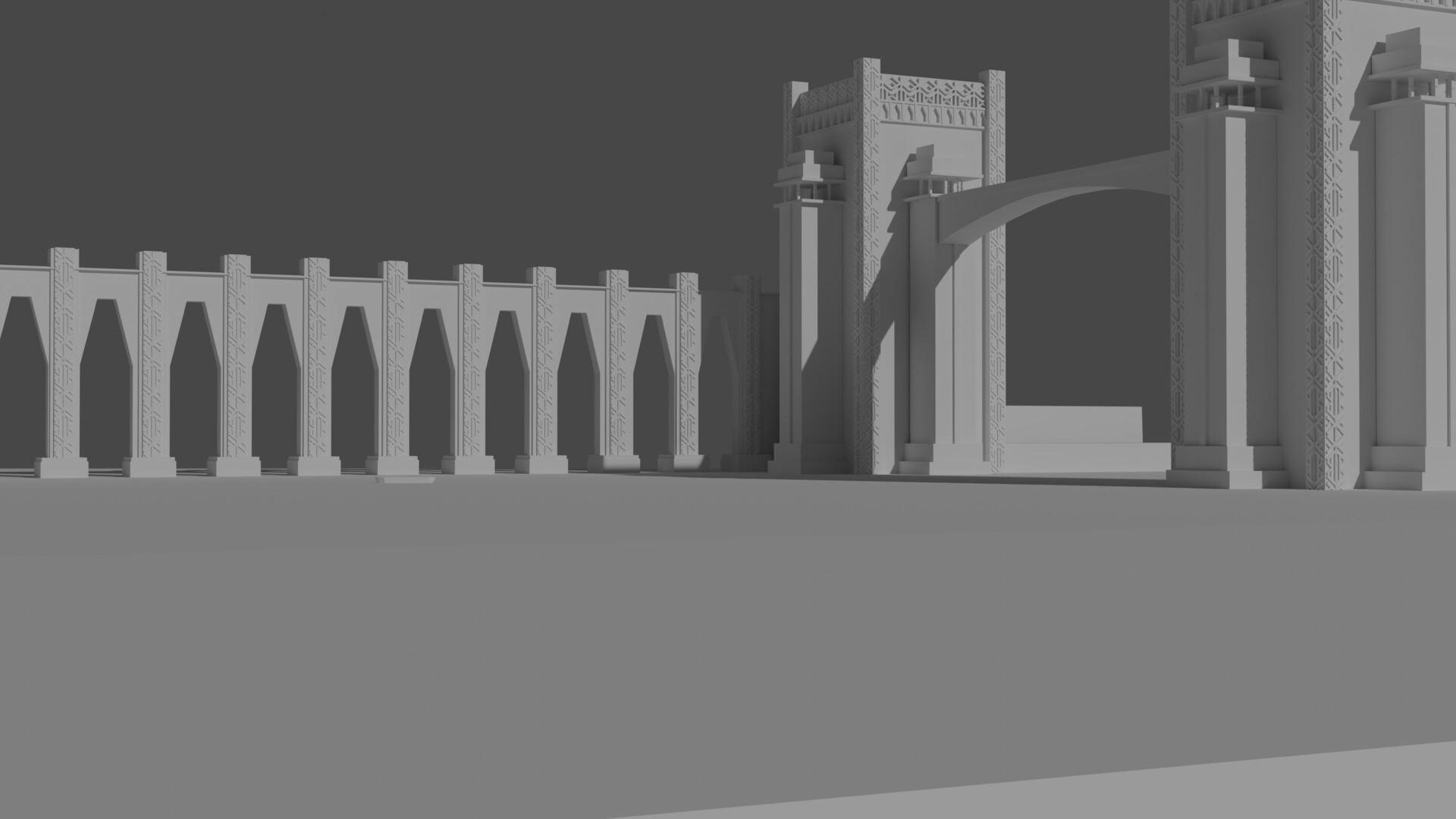 ArtStation Ancient Water Gate