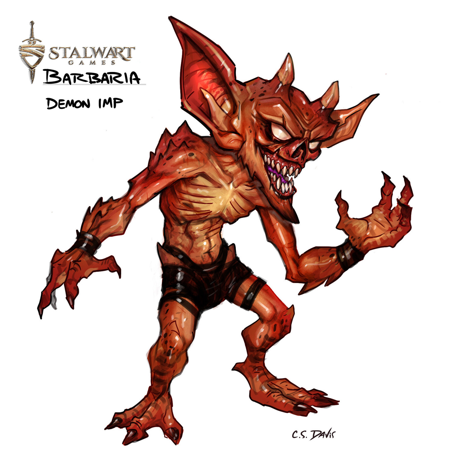 Imp - generic enemy concept using goblin skeleton and animations