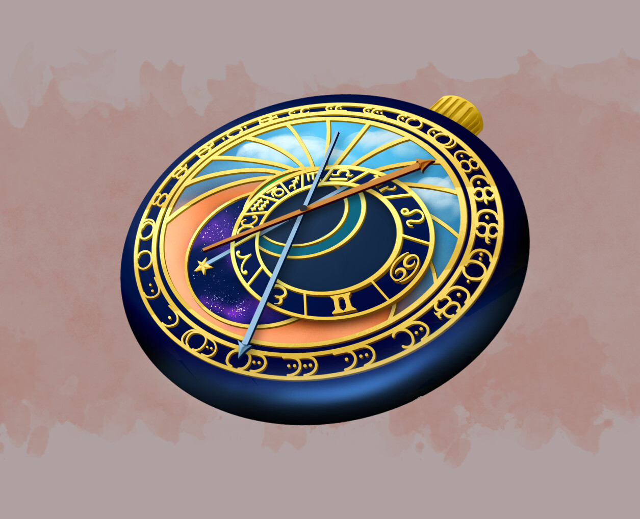ArtStation - DnD Prop Design: Magic Stopwatch